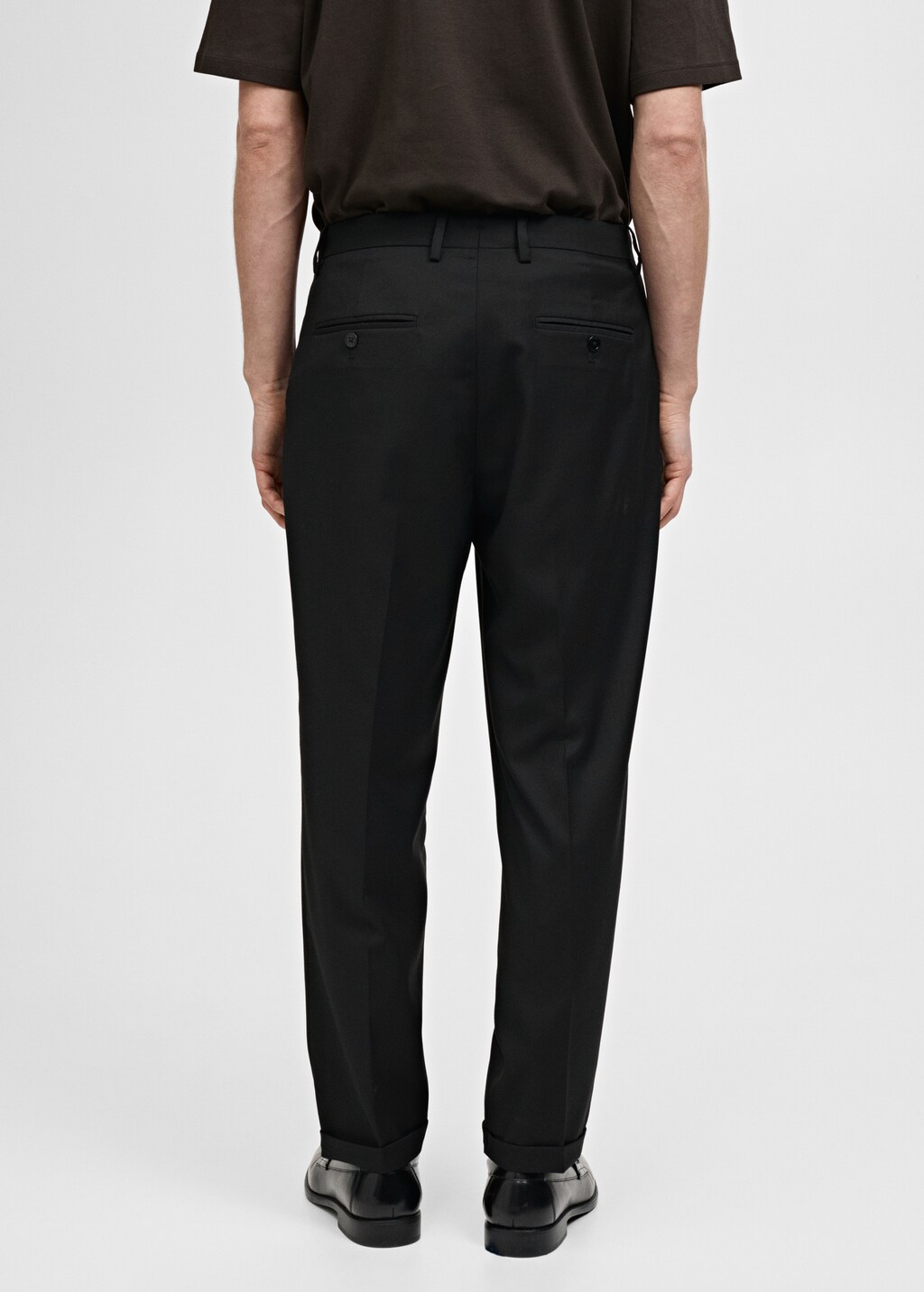 Boston regular-fit suit trousers - Black