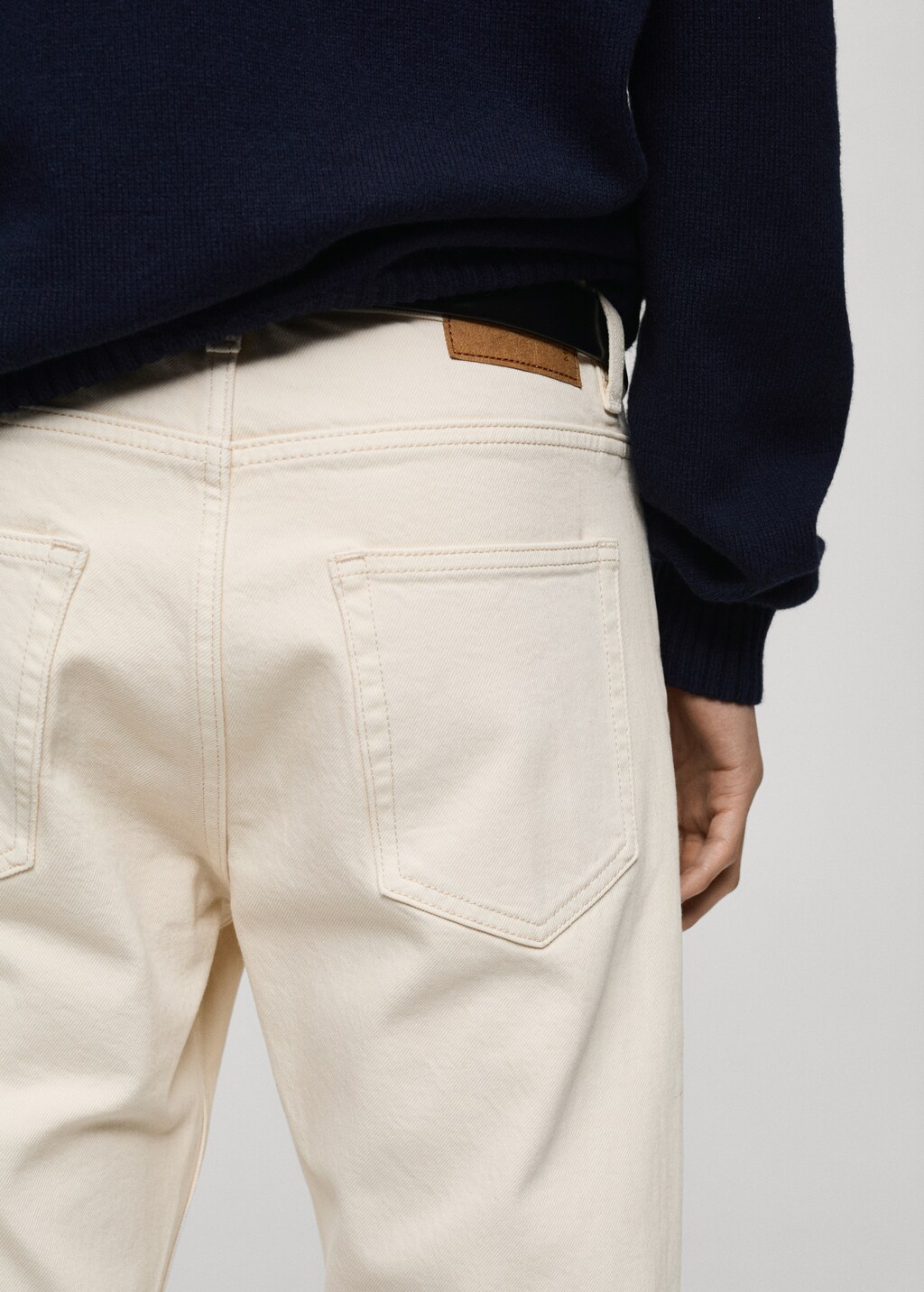 Ben tapered cropped jeans - Medium Brown