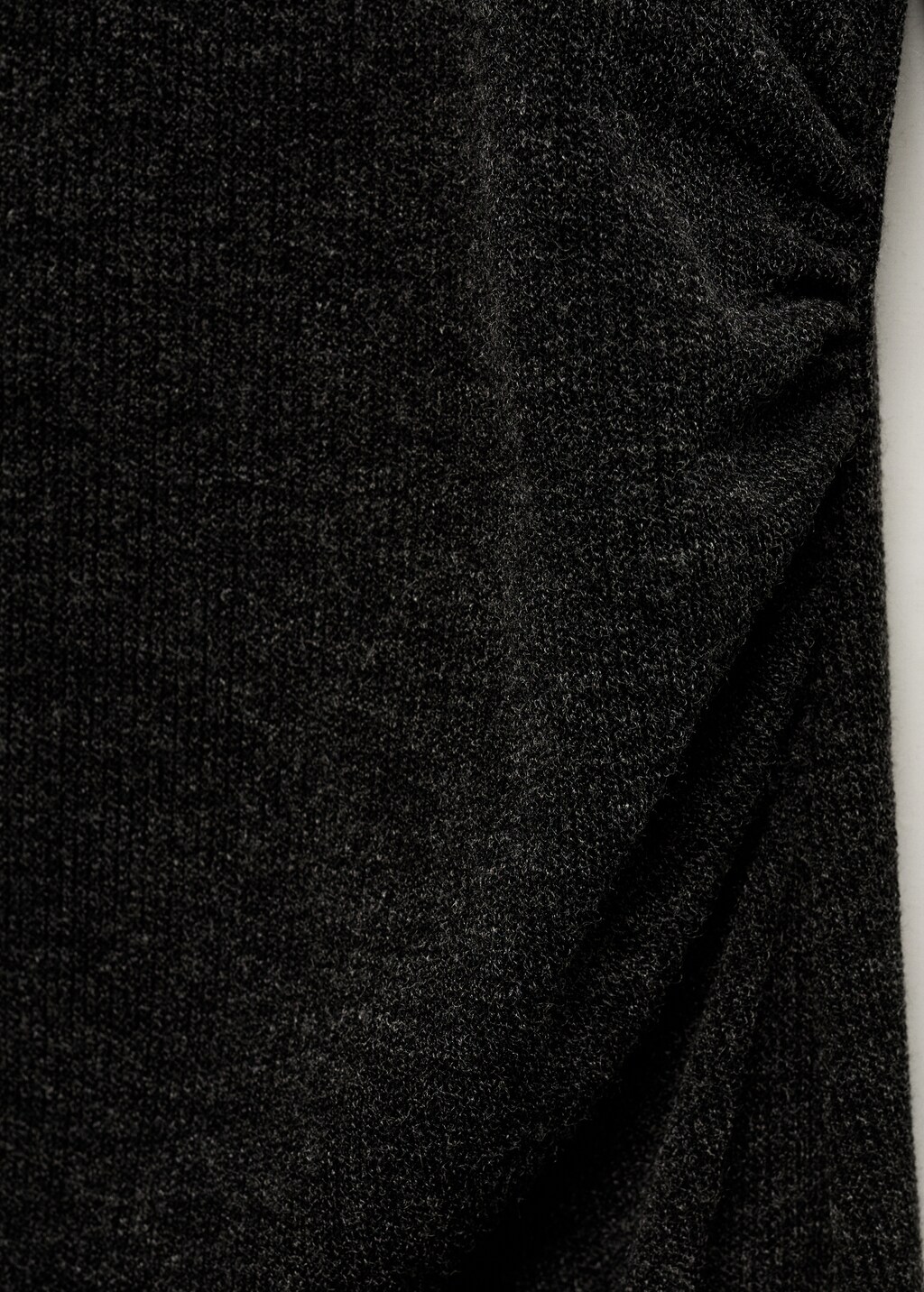 Draped roll neck dress - Grey