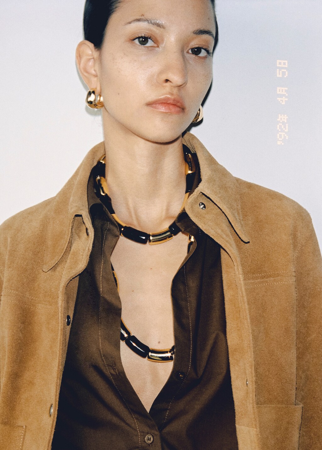 Rigid combination necklace - Gold