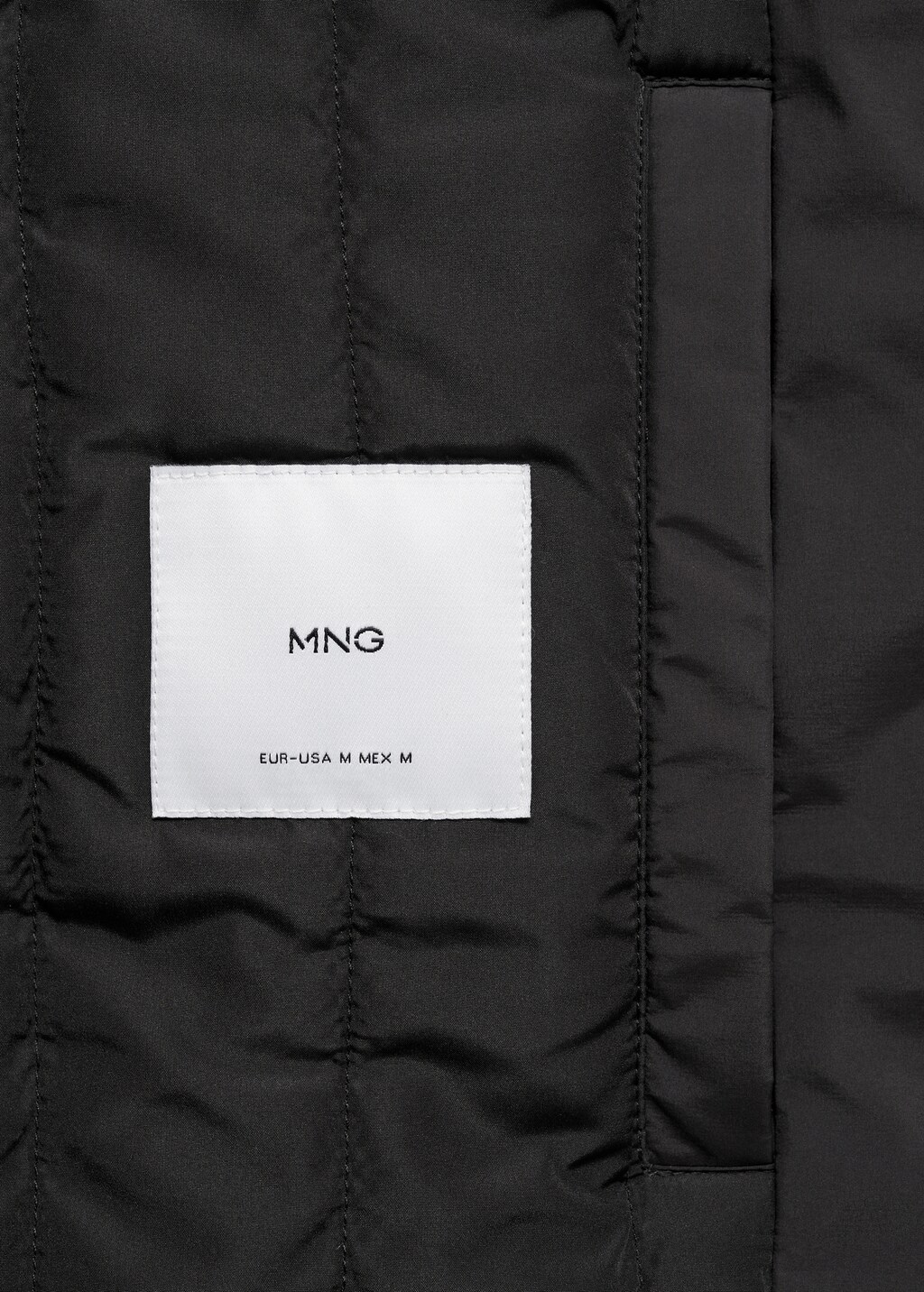 Regular fit quilted bomber - Black