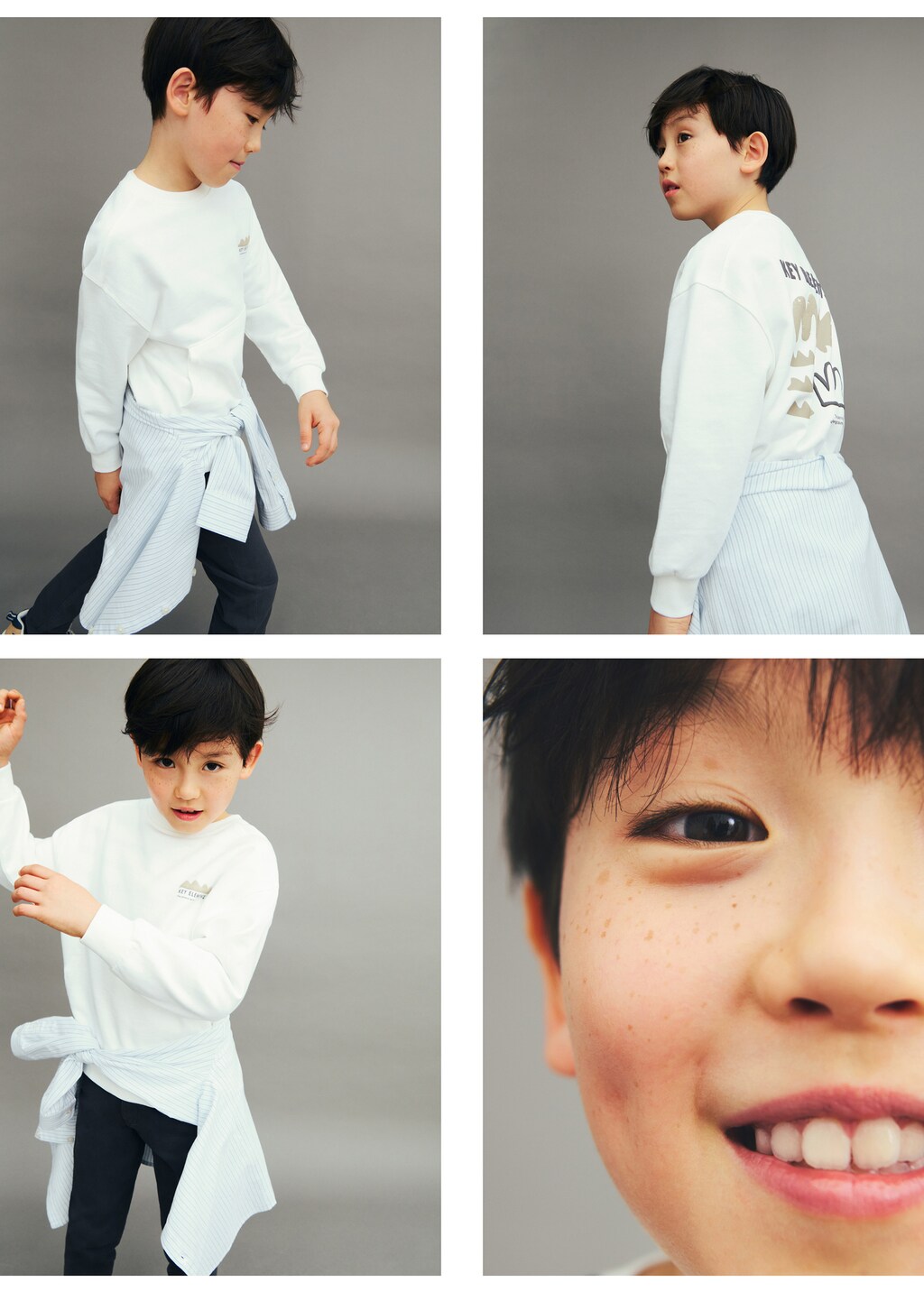 Printed embossed sweatshirt - Off White