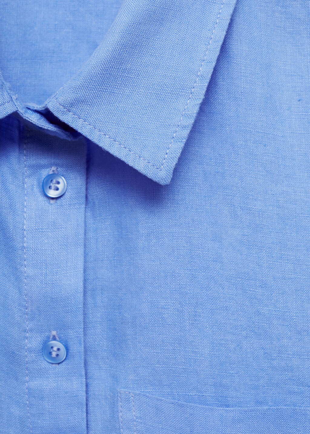 Pocket linen shirt - Off White