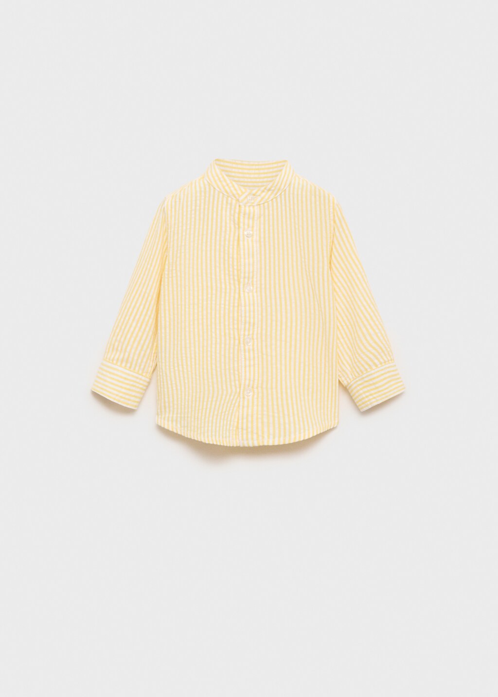 Fine-stripe shirt - Pastel Yellow