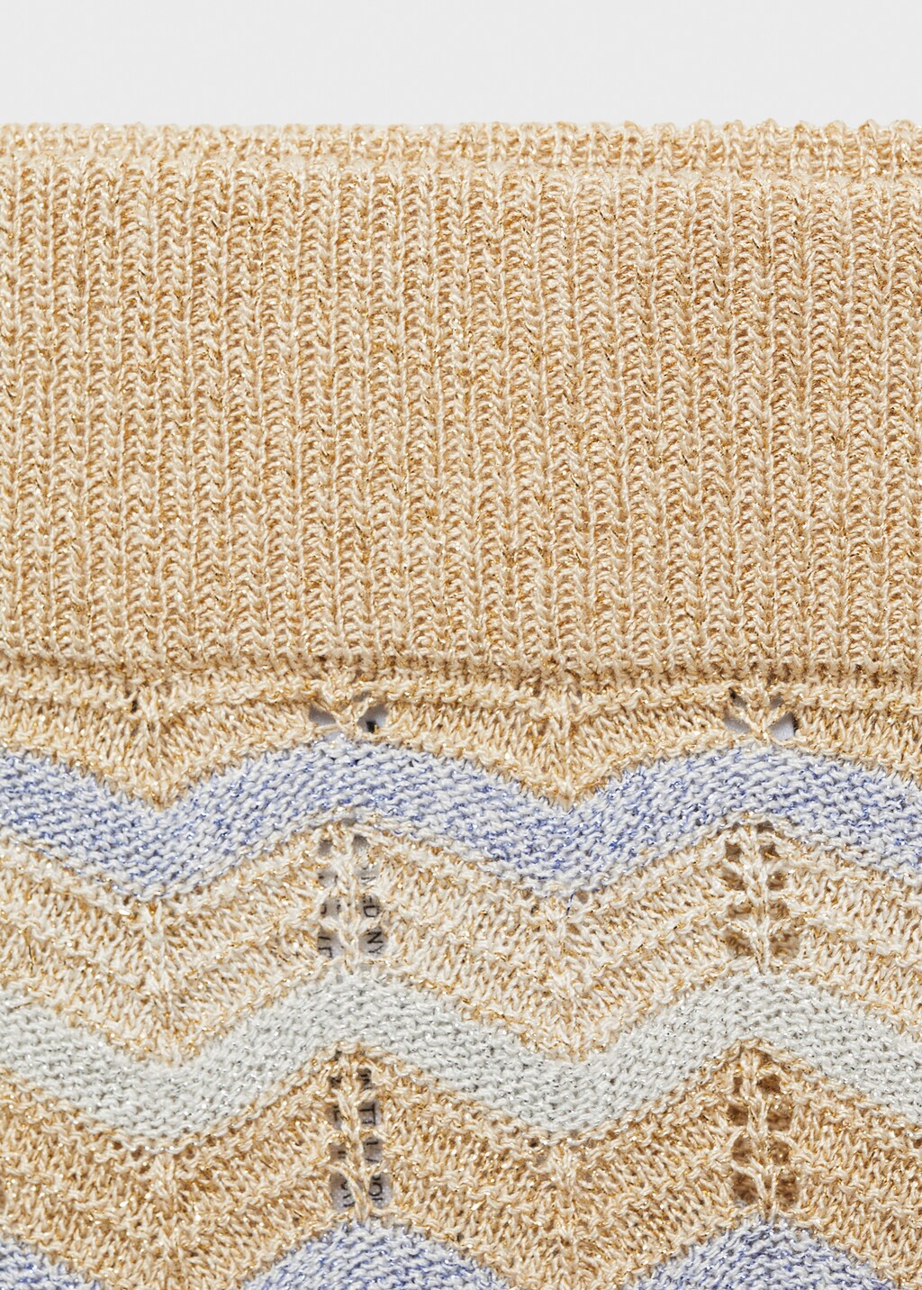 Long lurex skirt - Silver