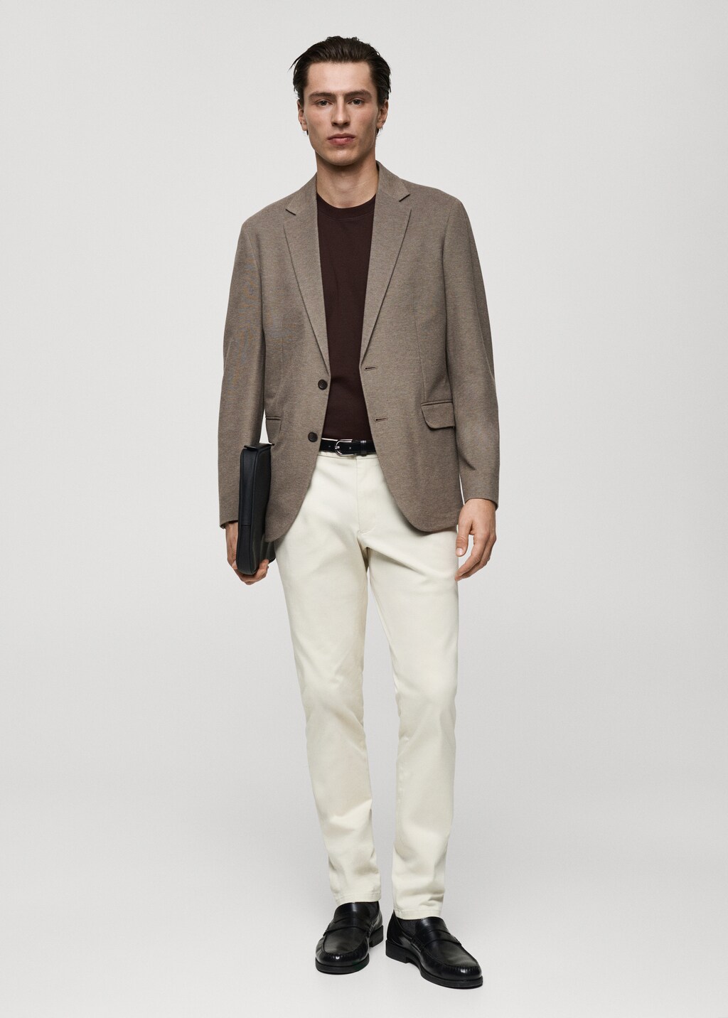 Medium weight regular fit T-shirt - Black