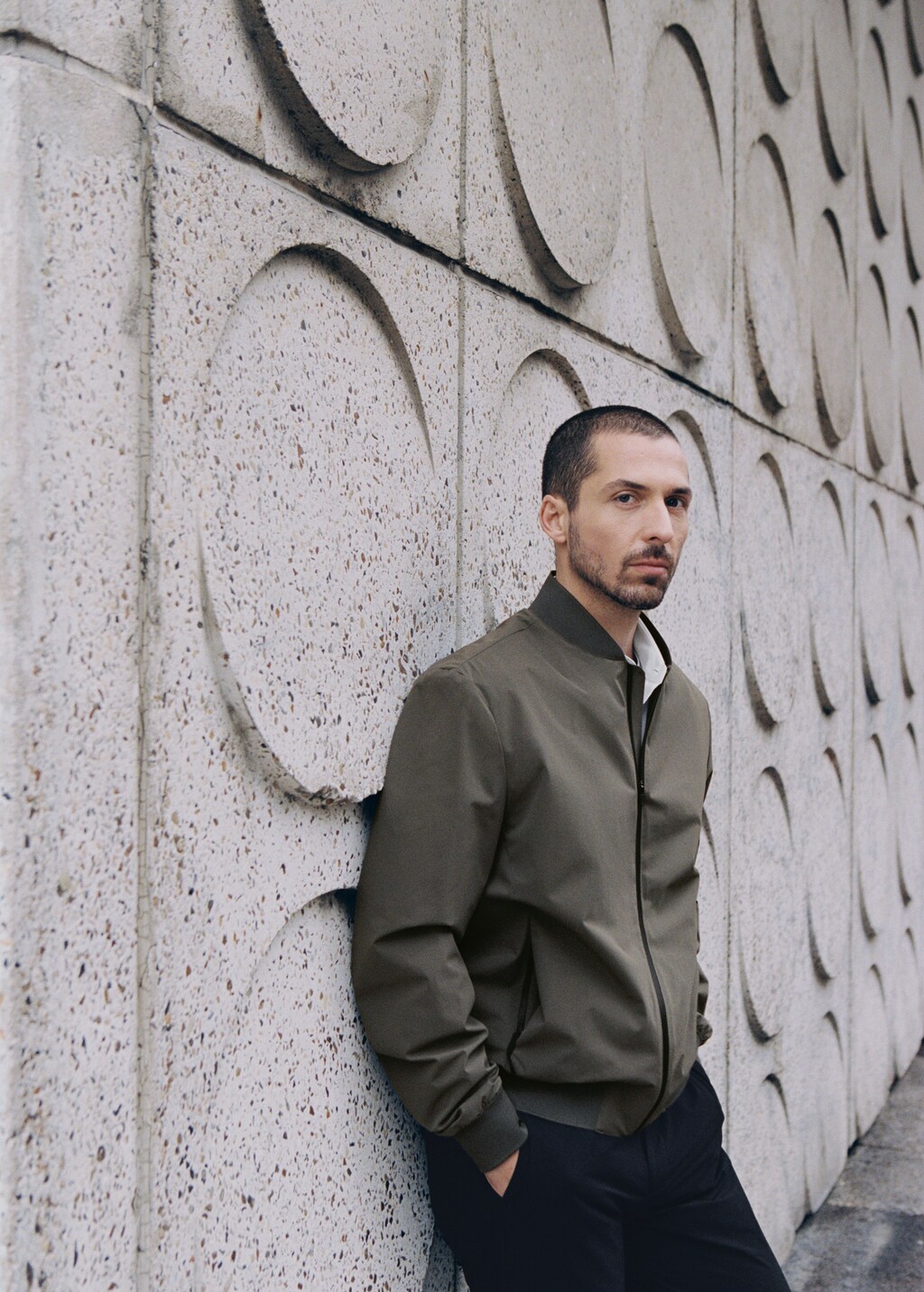 Waterproof bomber with COOLMAX® technology - Black