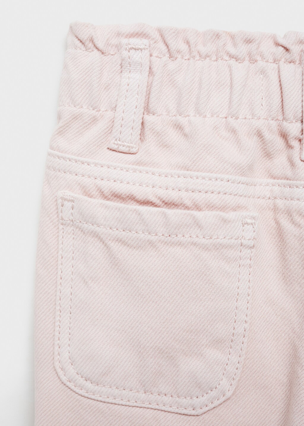 Straight paperbag jeans - Ecru