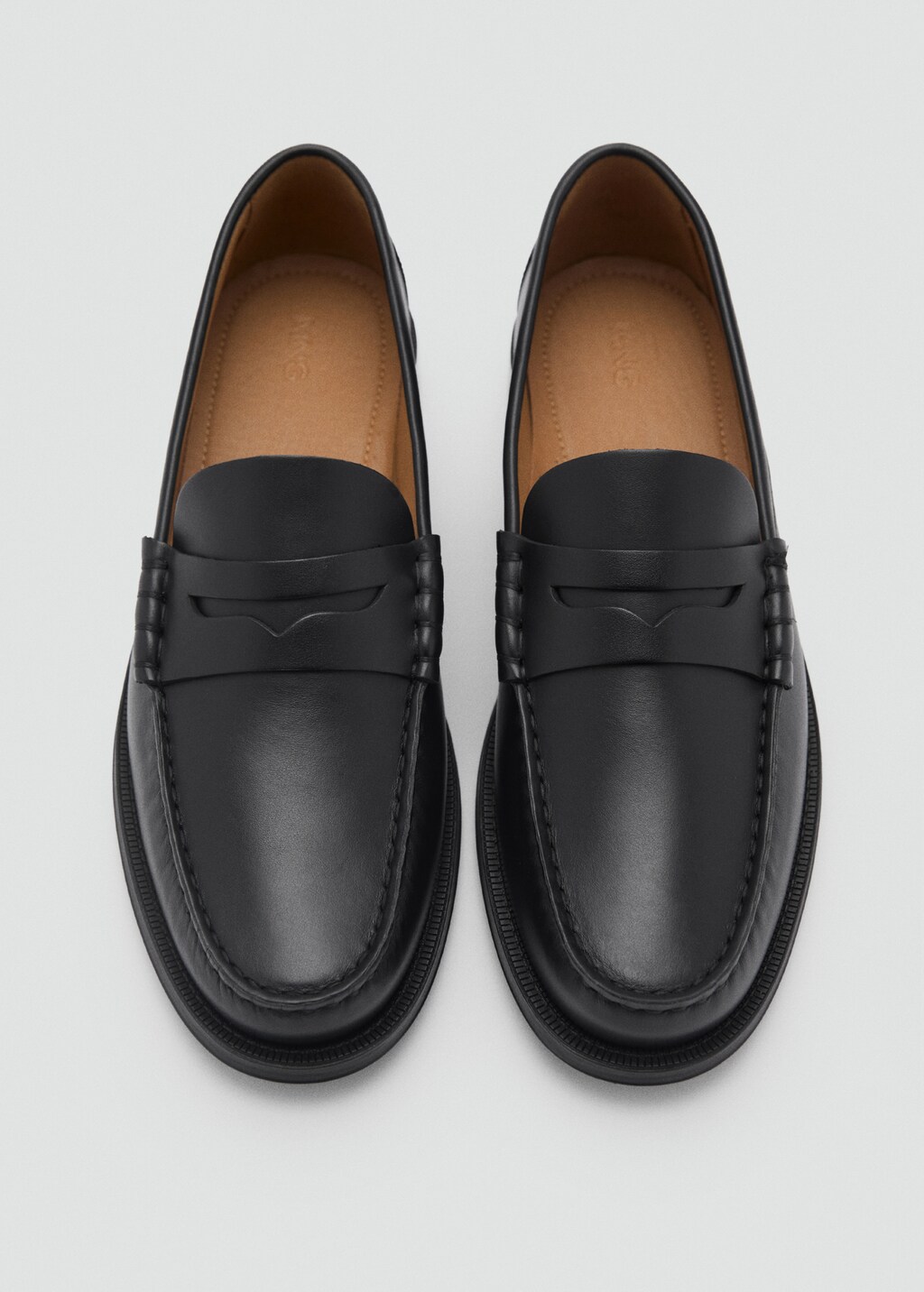 Leather penny loafers - Black