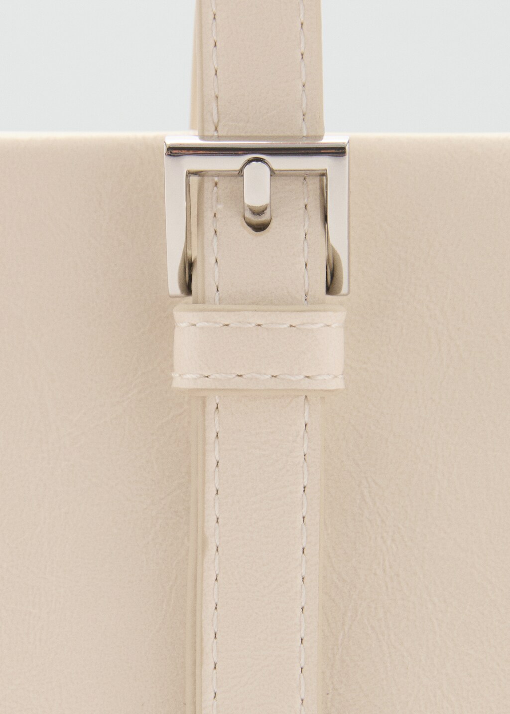 Shoulder bag with buckles - Medium Brown