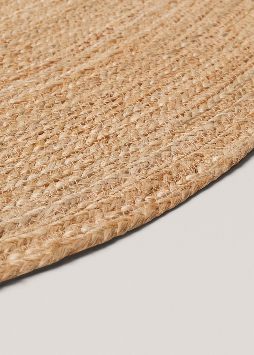 Natural fibre round carpet 180cm - Beige