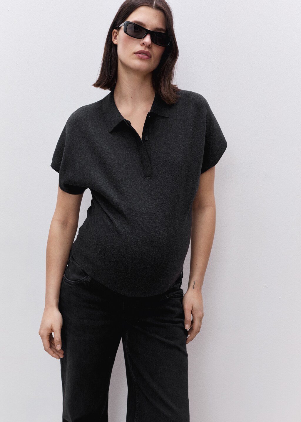 Maternity wideleg jeans - Medium Blue