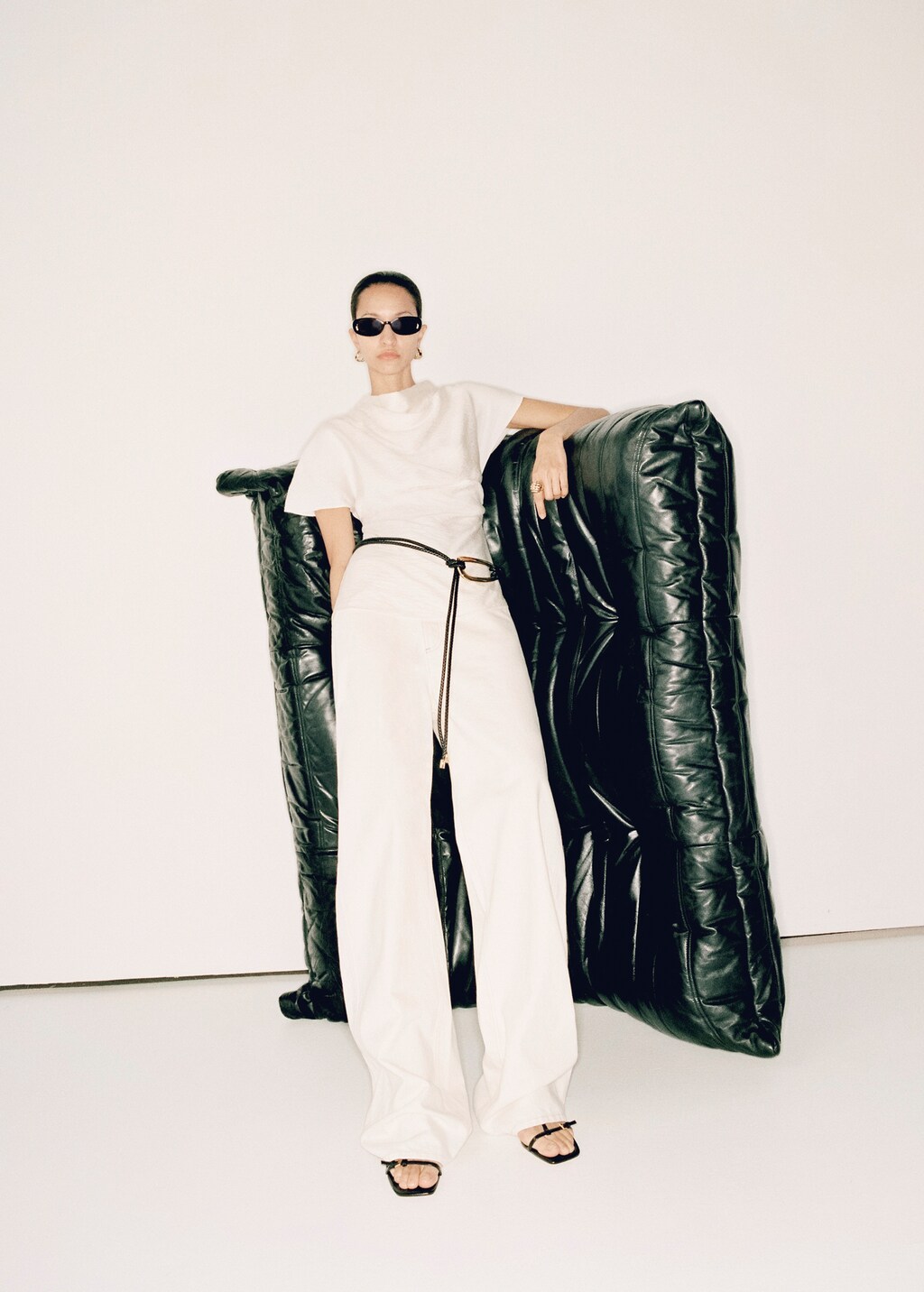 High-rise balloon jeans - Medium Blue