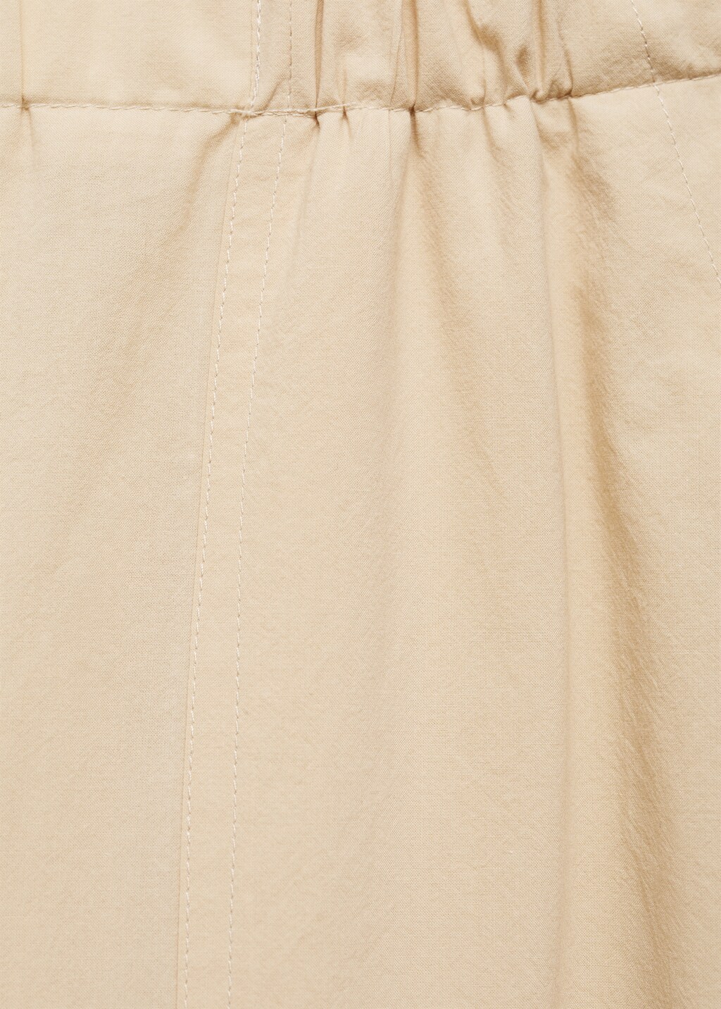 Cotton crop trousers - Beige