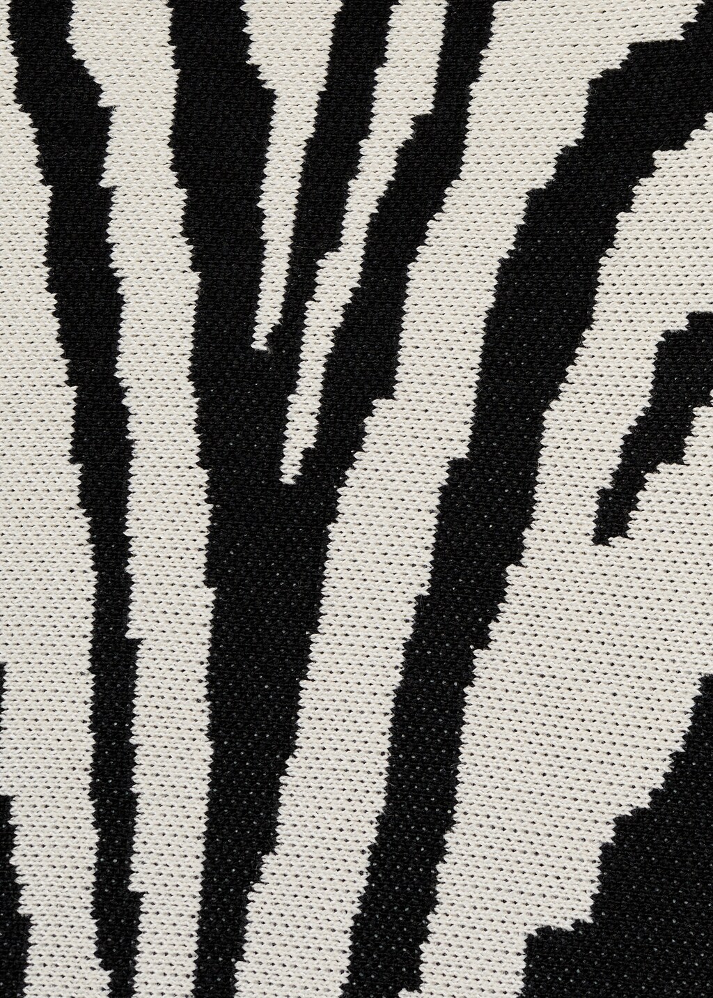 Zebra-print strapless top - Black