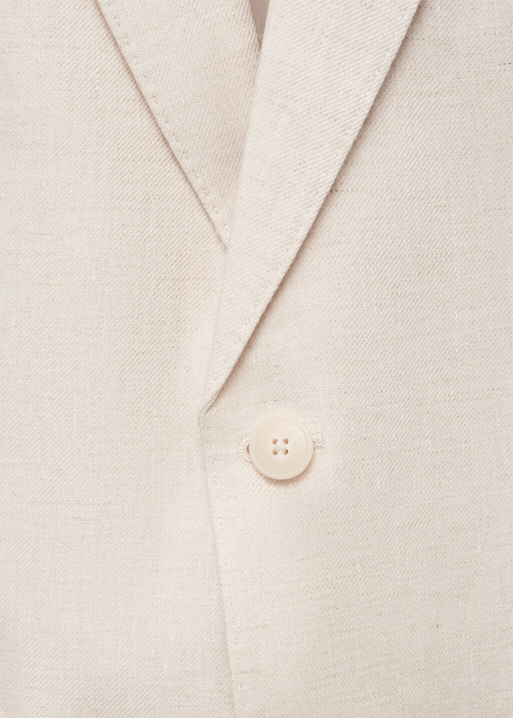 Slim fit 100% linen suit blazer - Khaki