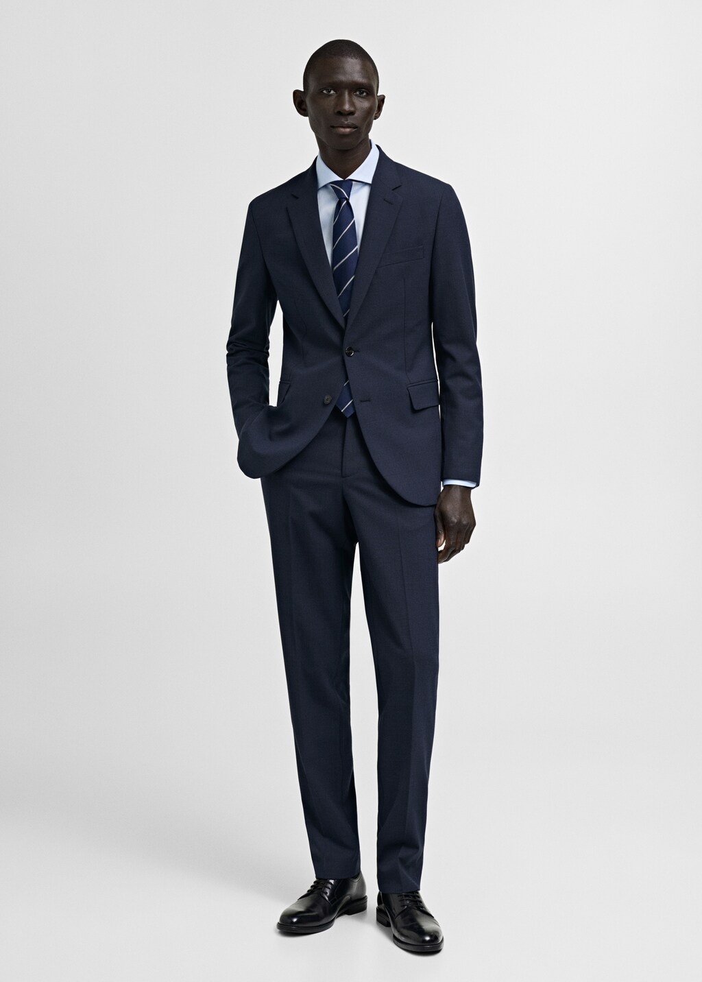 Milan slim-fit suit trousers - Grey