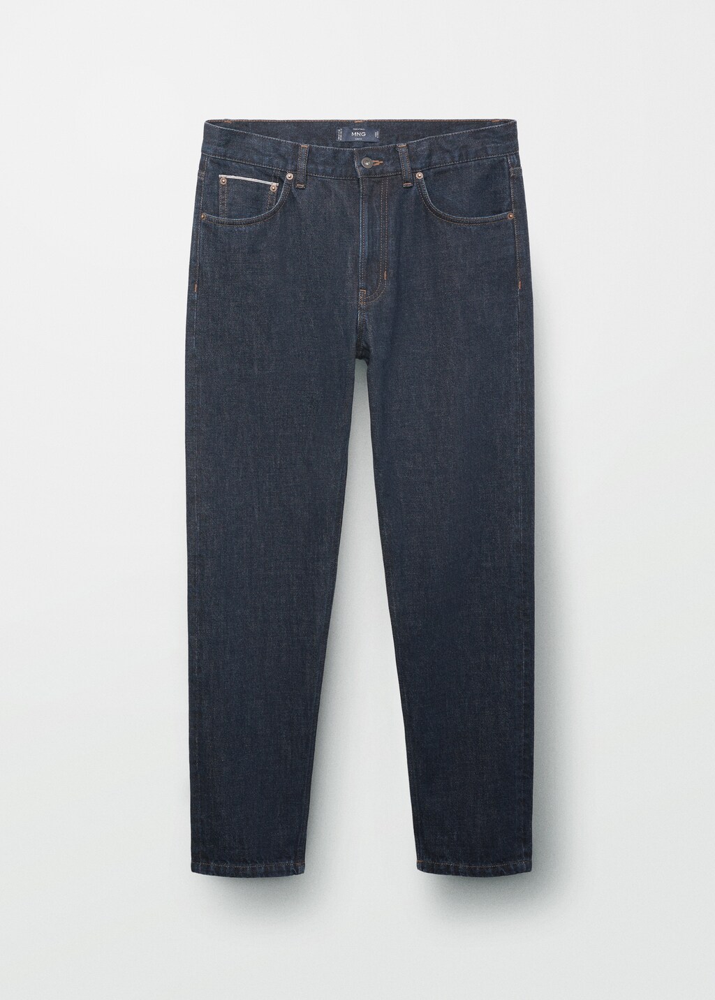 Tapered-fit selvedge jeans - Off White