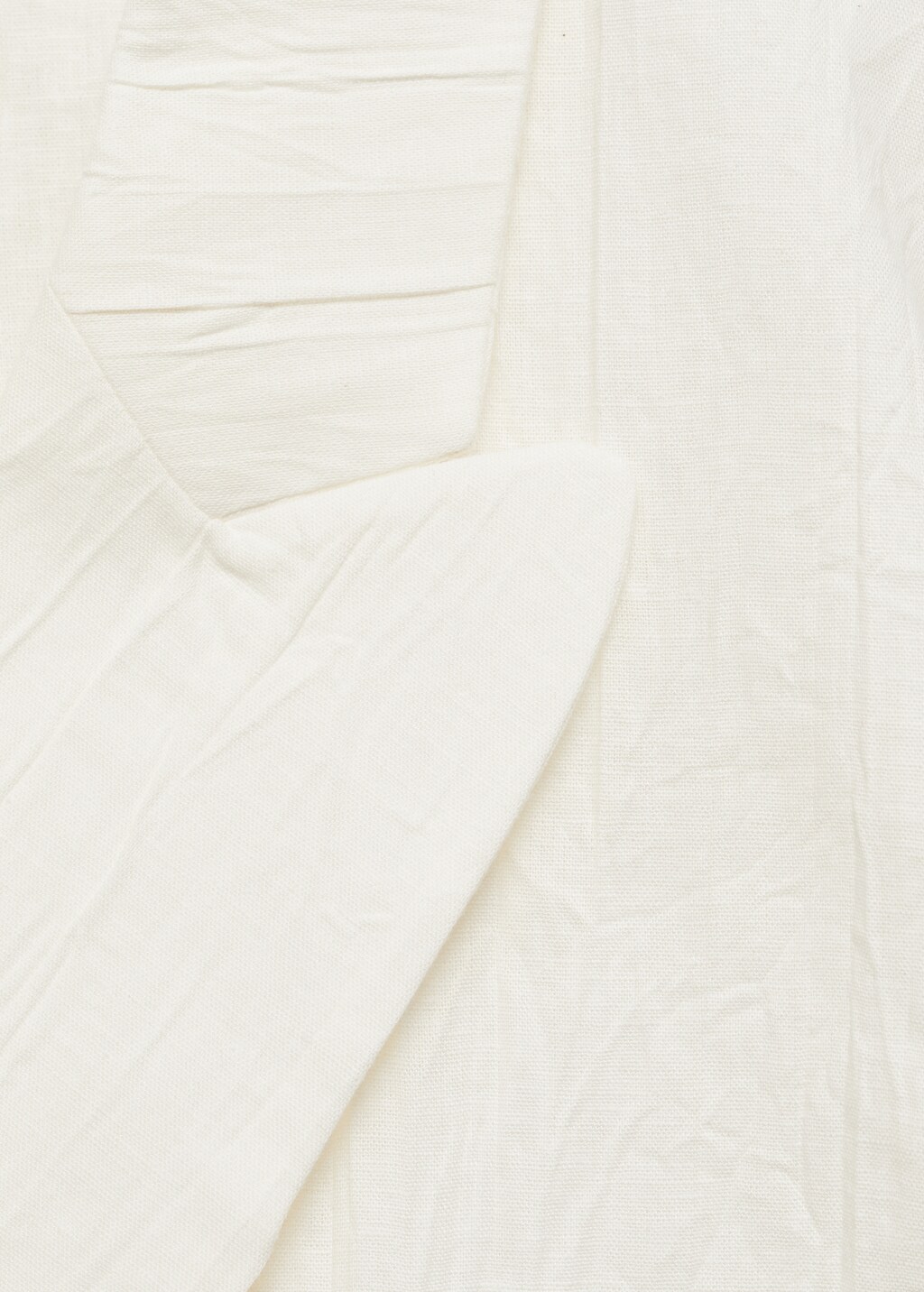 Creased-effect suit jacket - White