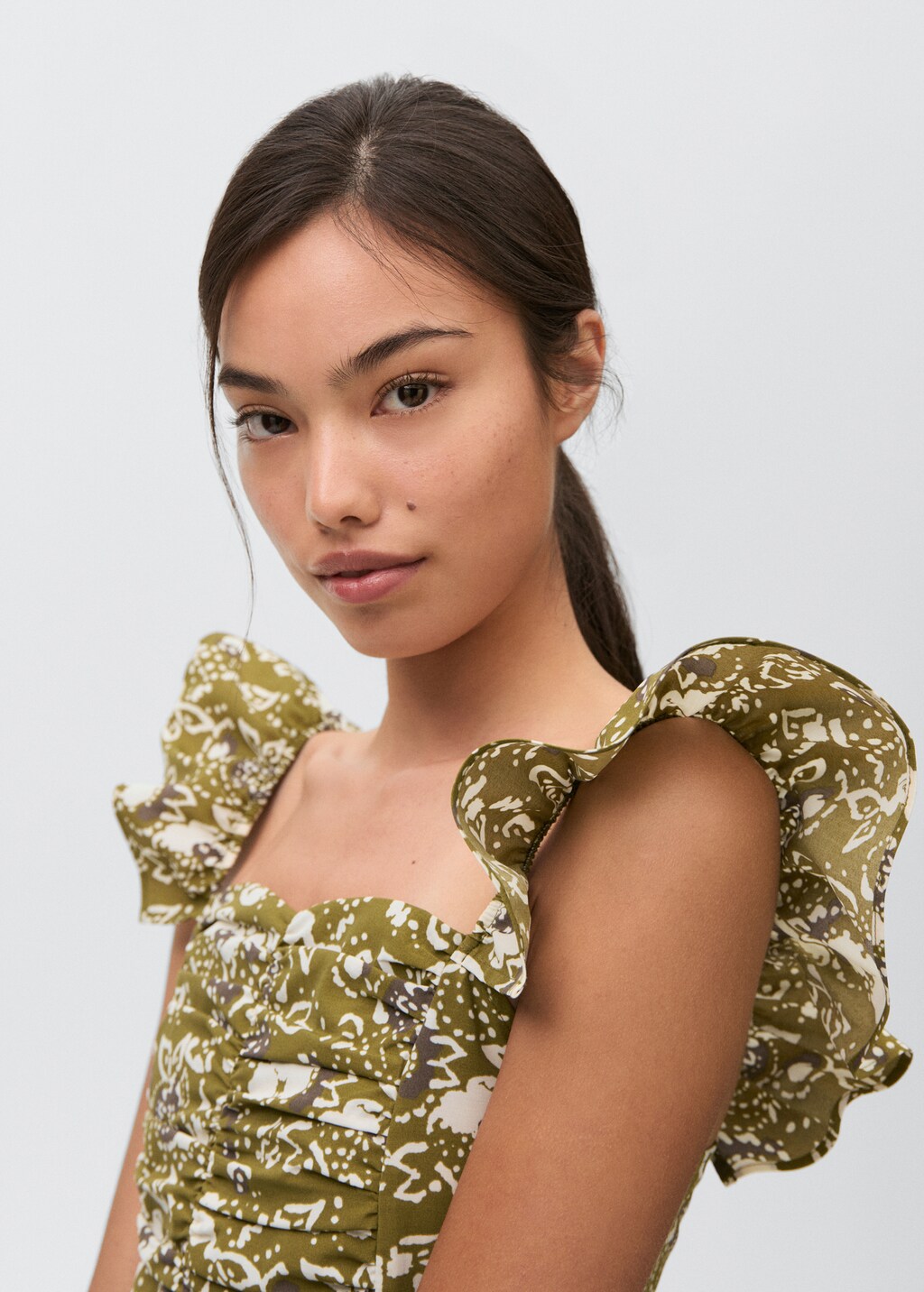 Draped top - Olive Green