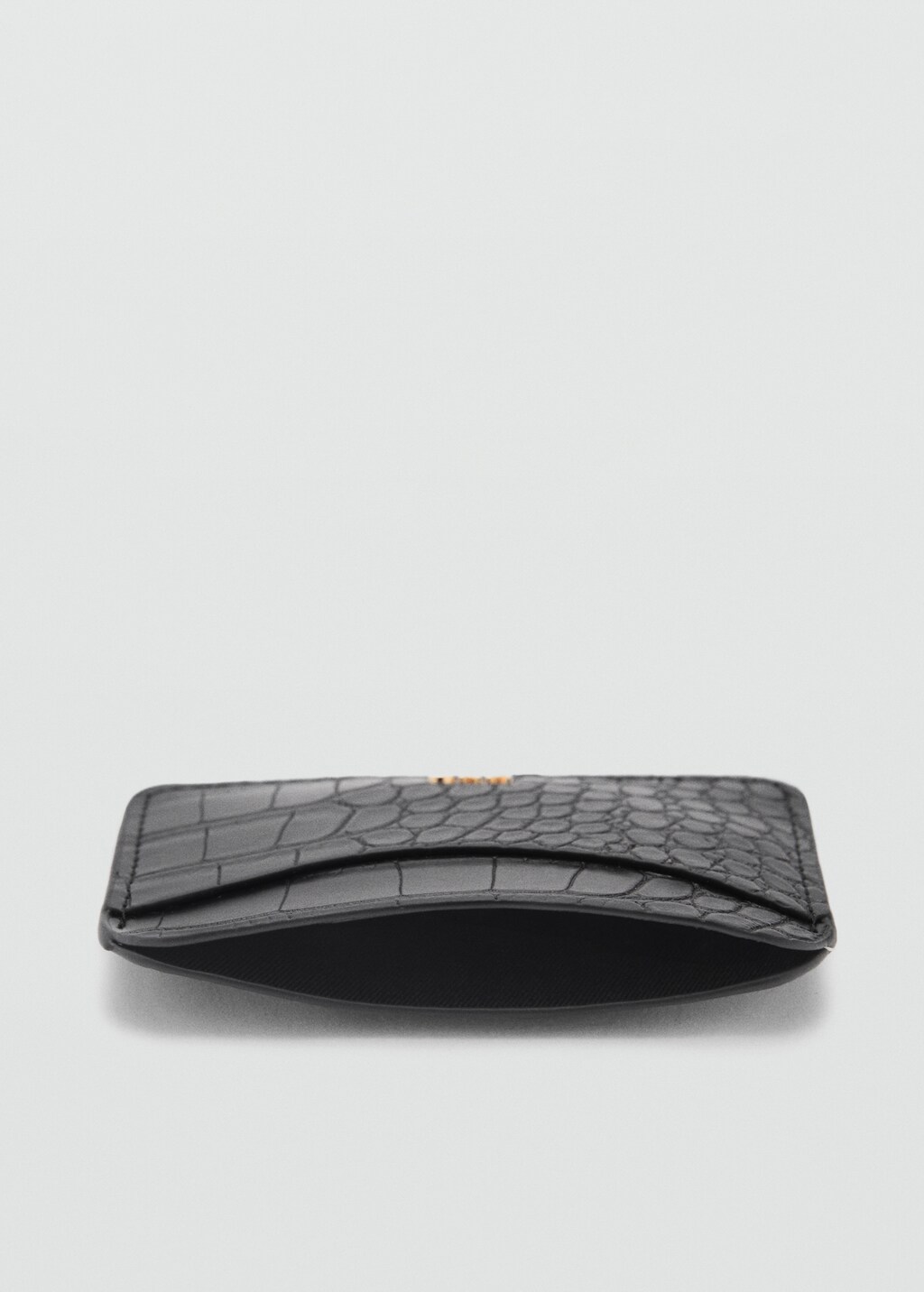 Croc-effect cardholder - Red