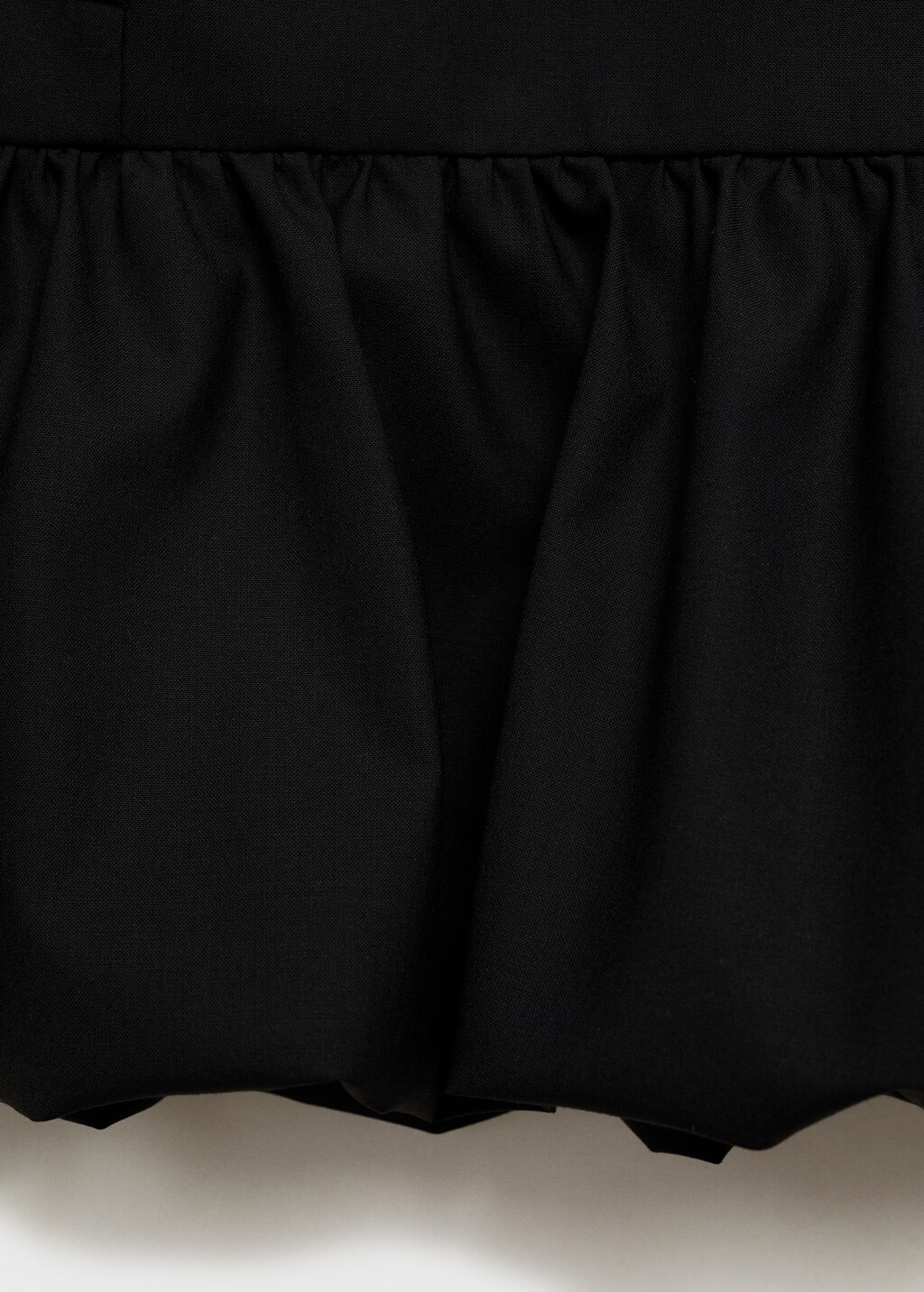 Balloon ruffled mini-skirt - Charcoal