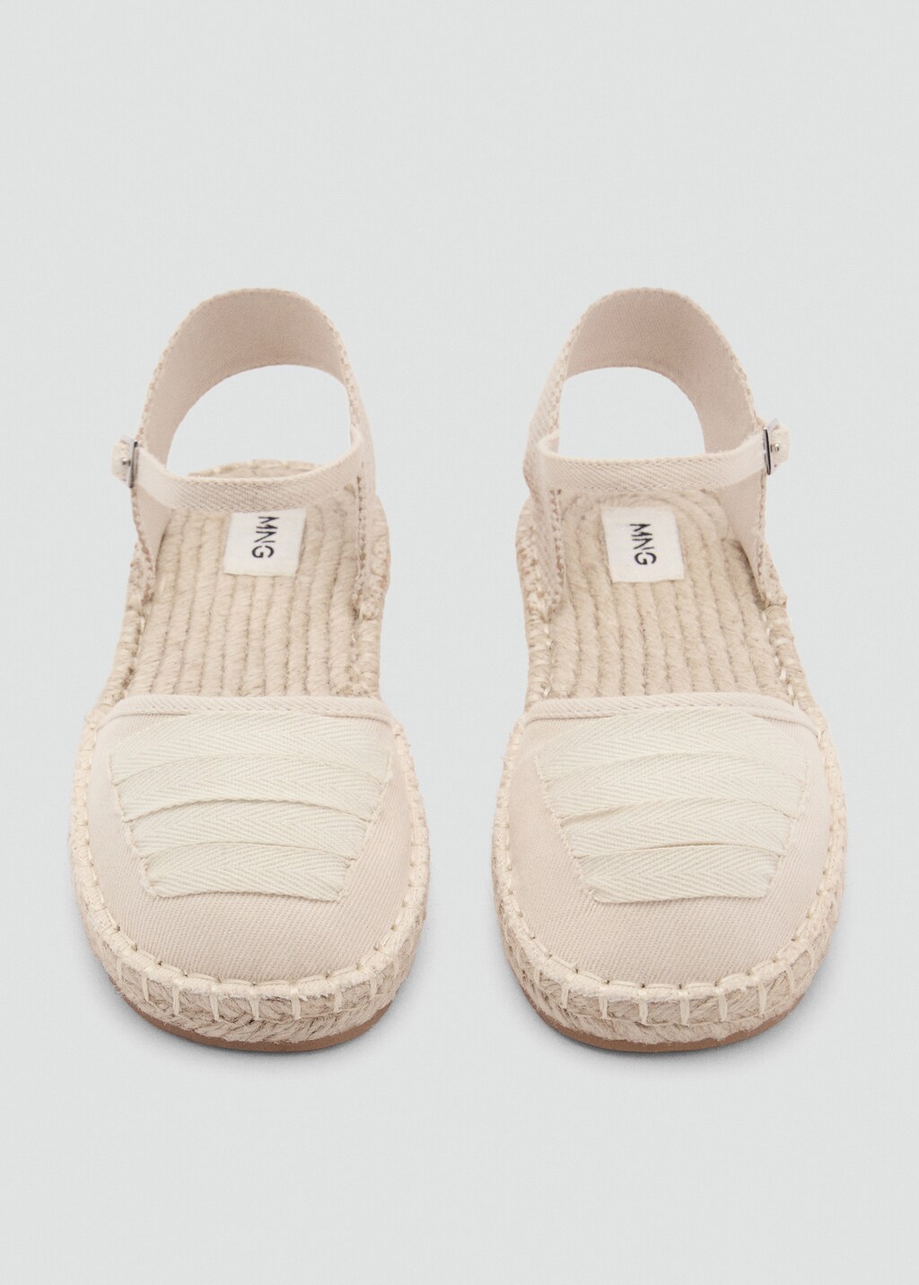 Espadrilles with buckle closure - Sand
