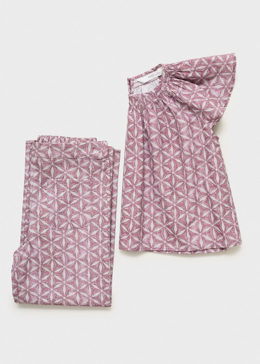 Printed pocket trousers - Pink