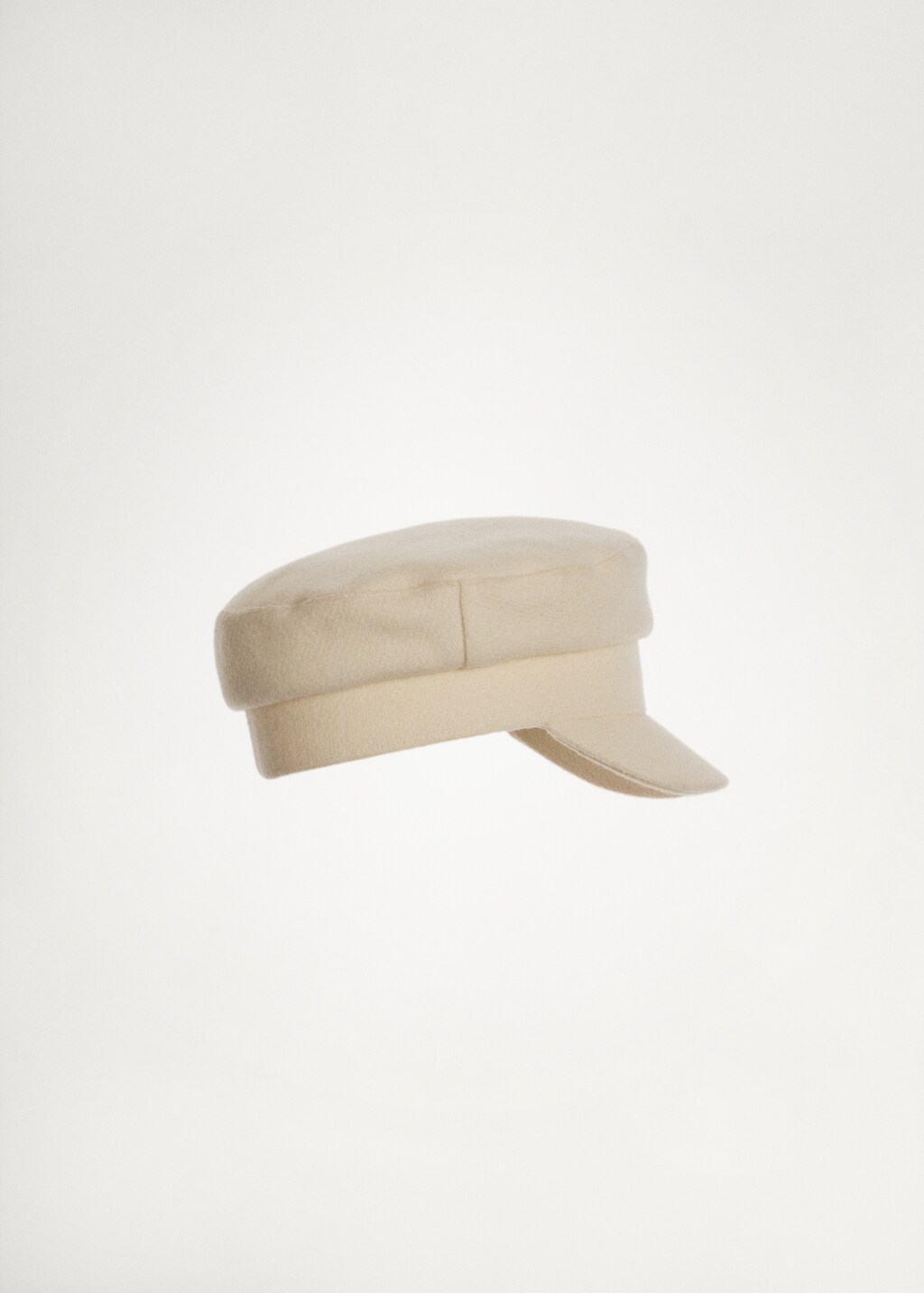 Plain baker cap - Ecru