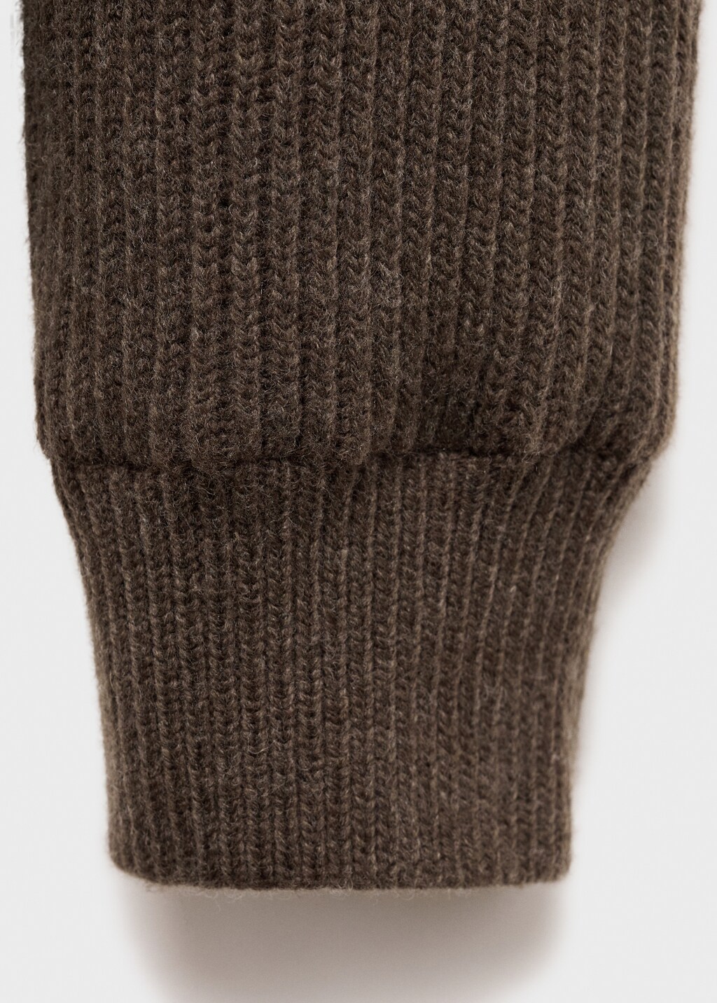 Shearling and suede-effect jacket - Chocolate