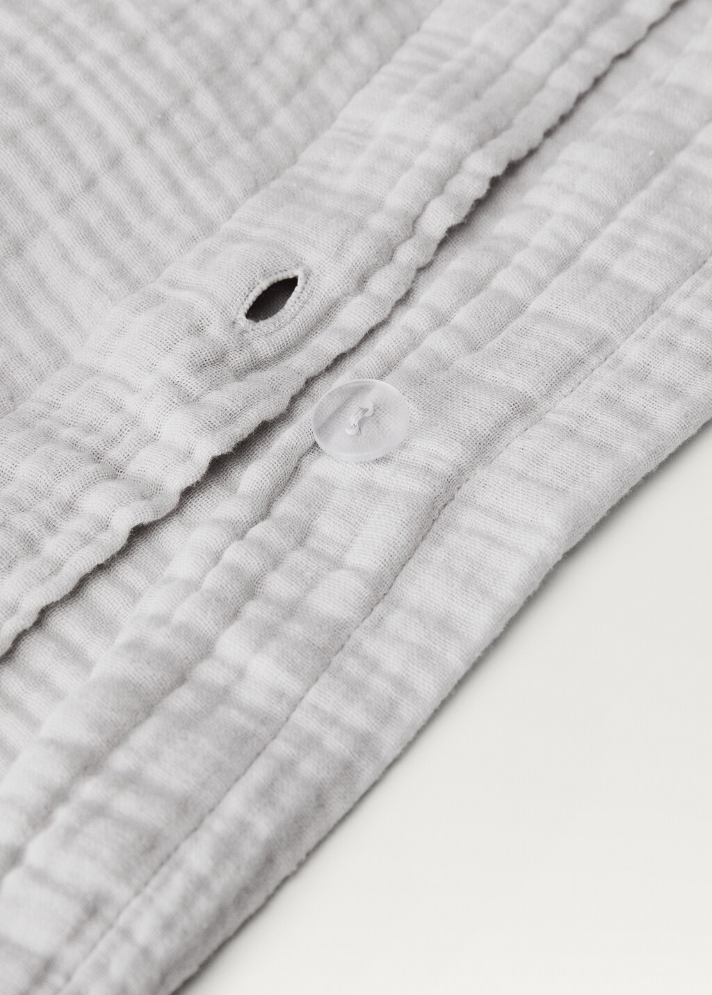 Cotton gauze duvet cover 150cm - Light/Pastel Grey