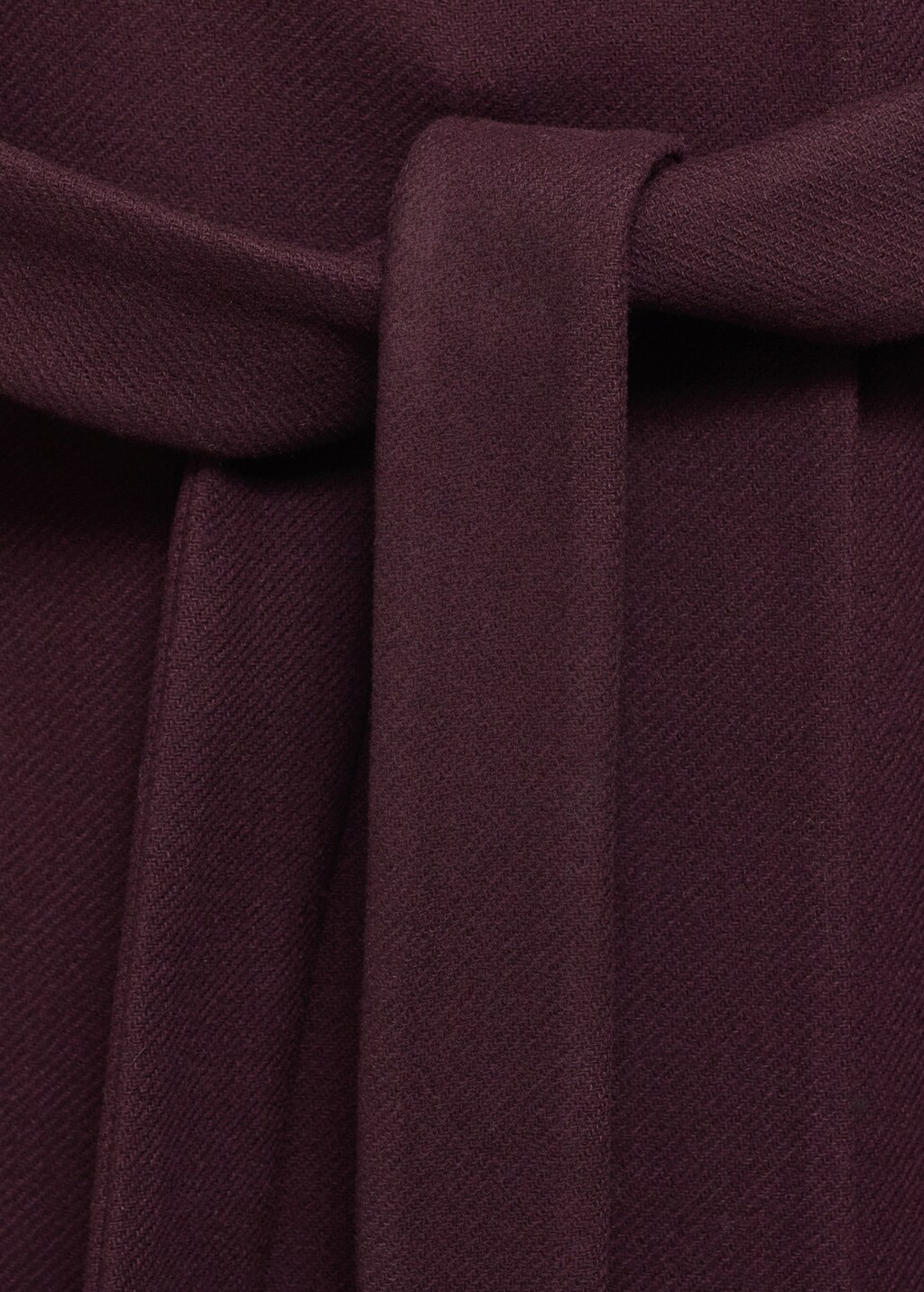 Manteco wool coat with belt - Maroon