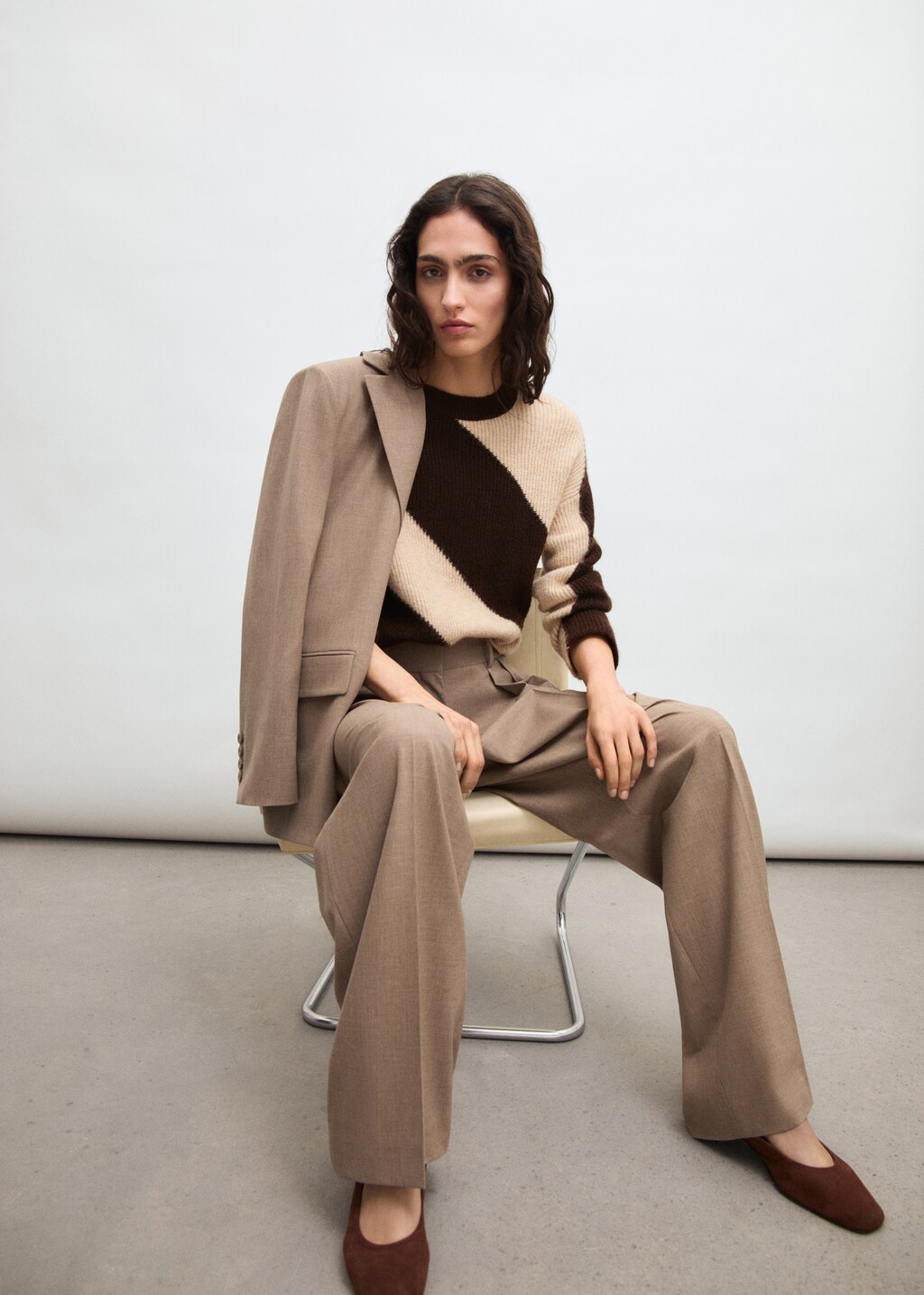 Suede heeled shoes - Chocolate