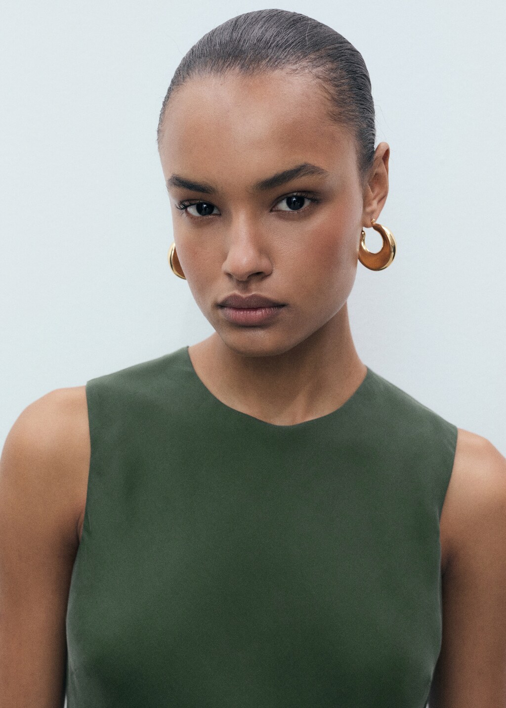 Shift midi dress - Green