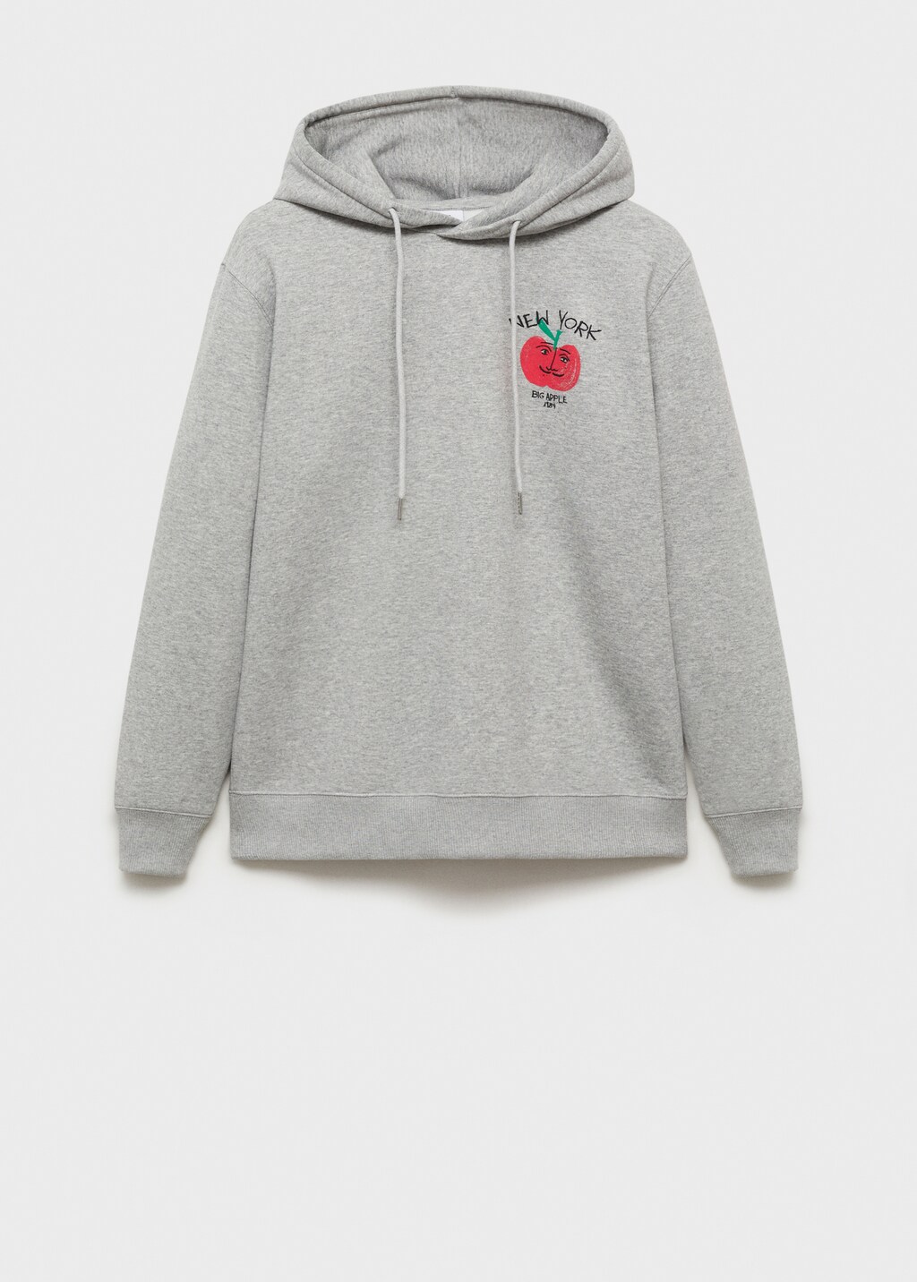 Graphic hooded sweatshirt - Light Heather Grey