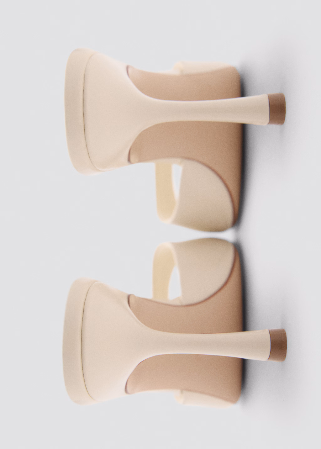 Open-toed heeled sandals with pointed toe - Medium Brown