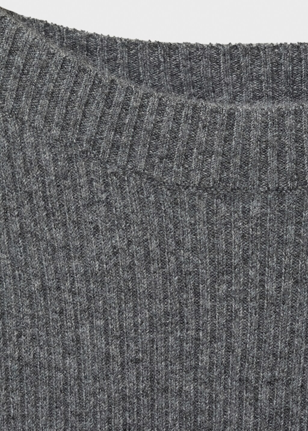 Boat neck ribbed sweater - Sky Blue
