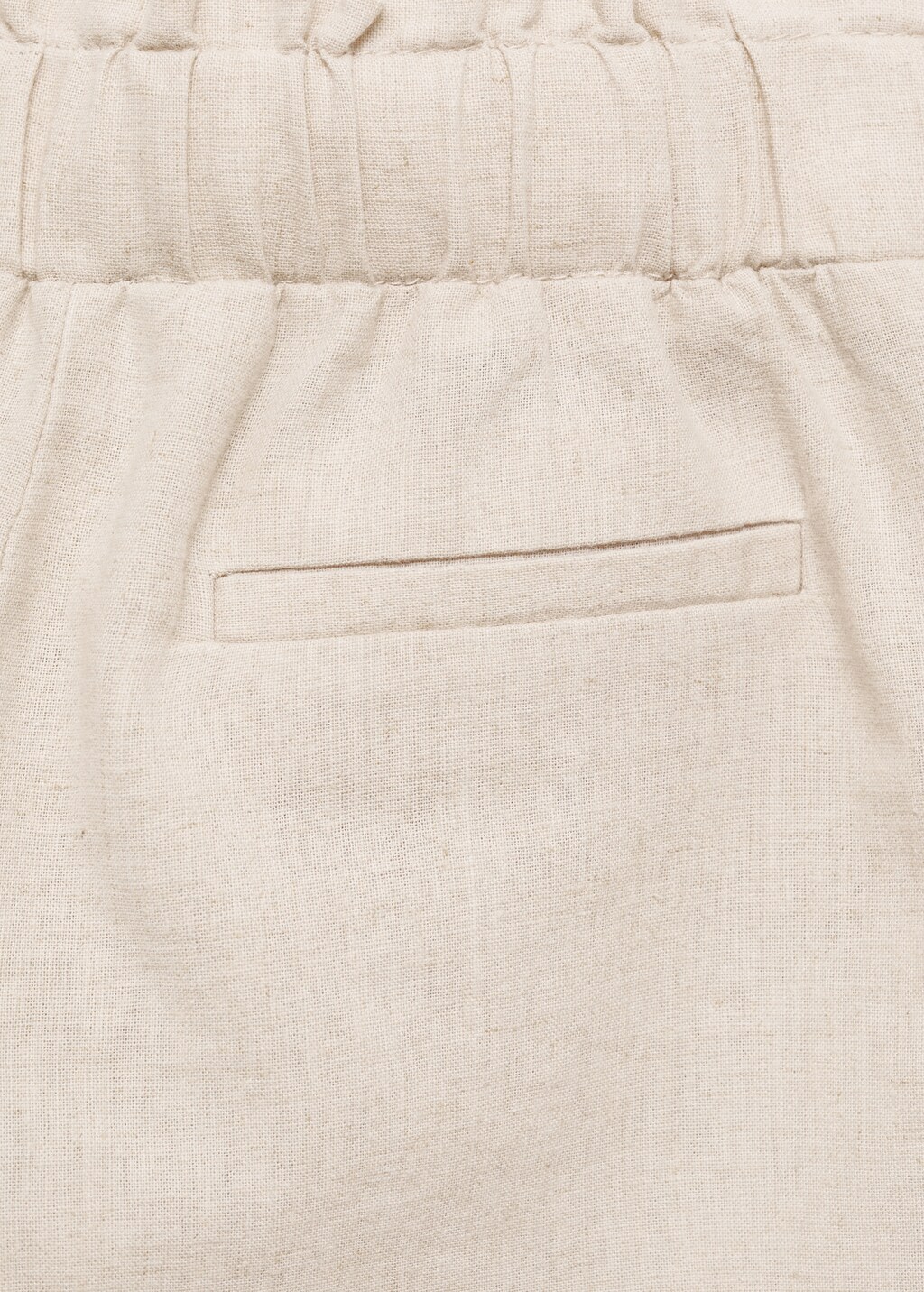 Linen-blend trousers - Pink