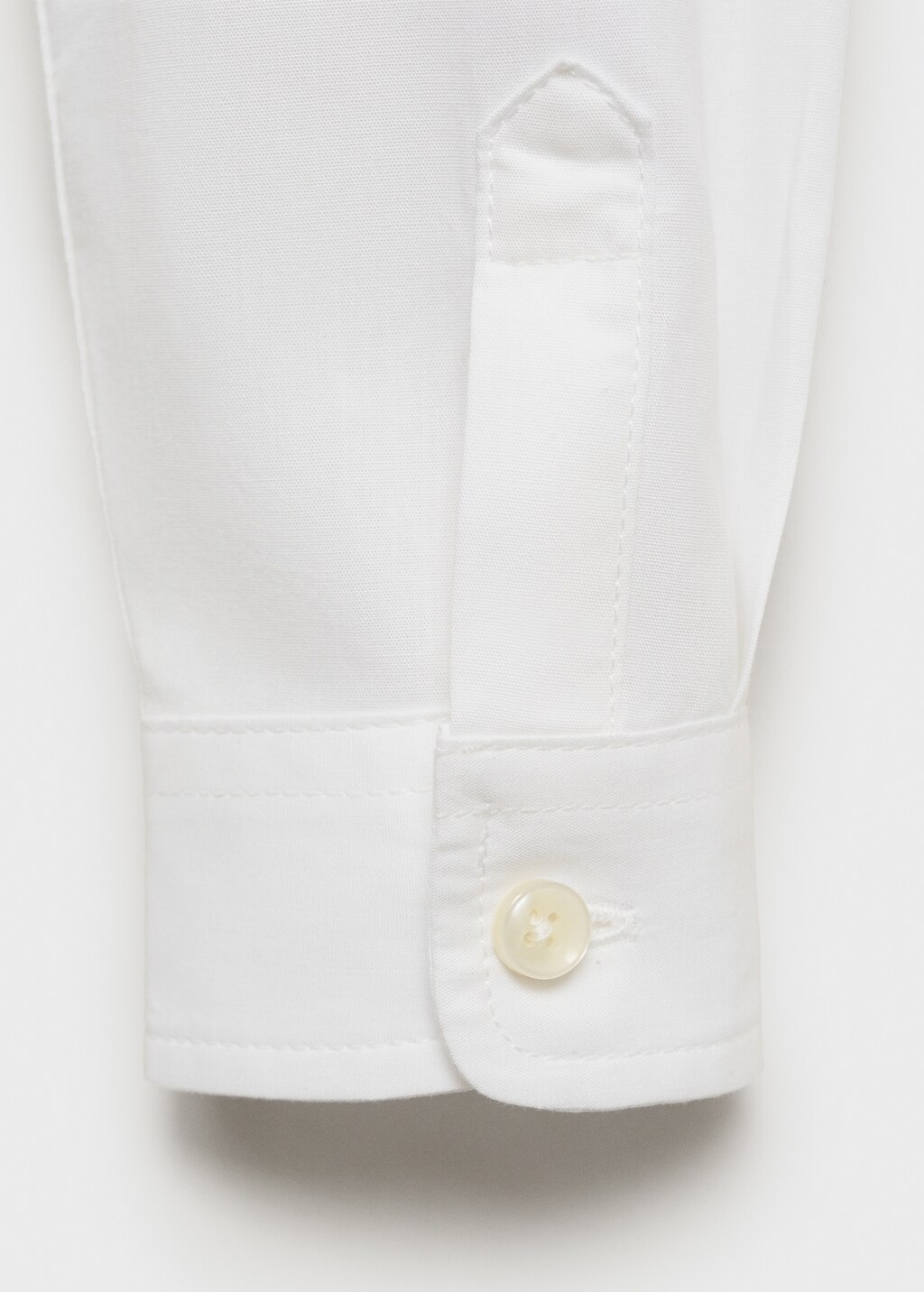 Cotton poplin shirt - White