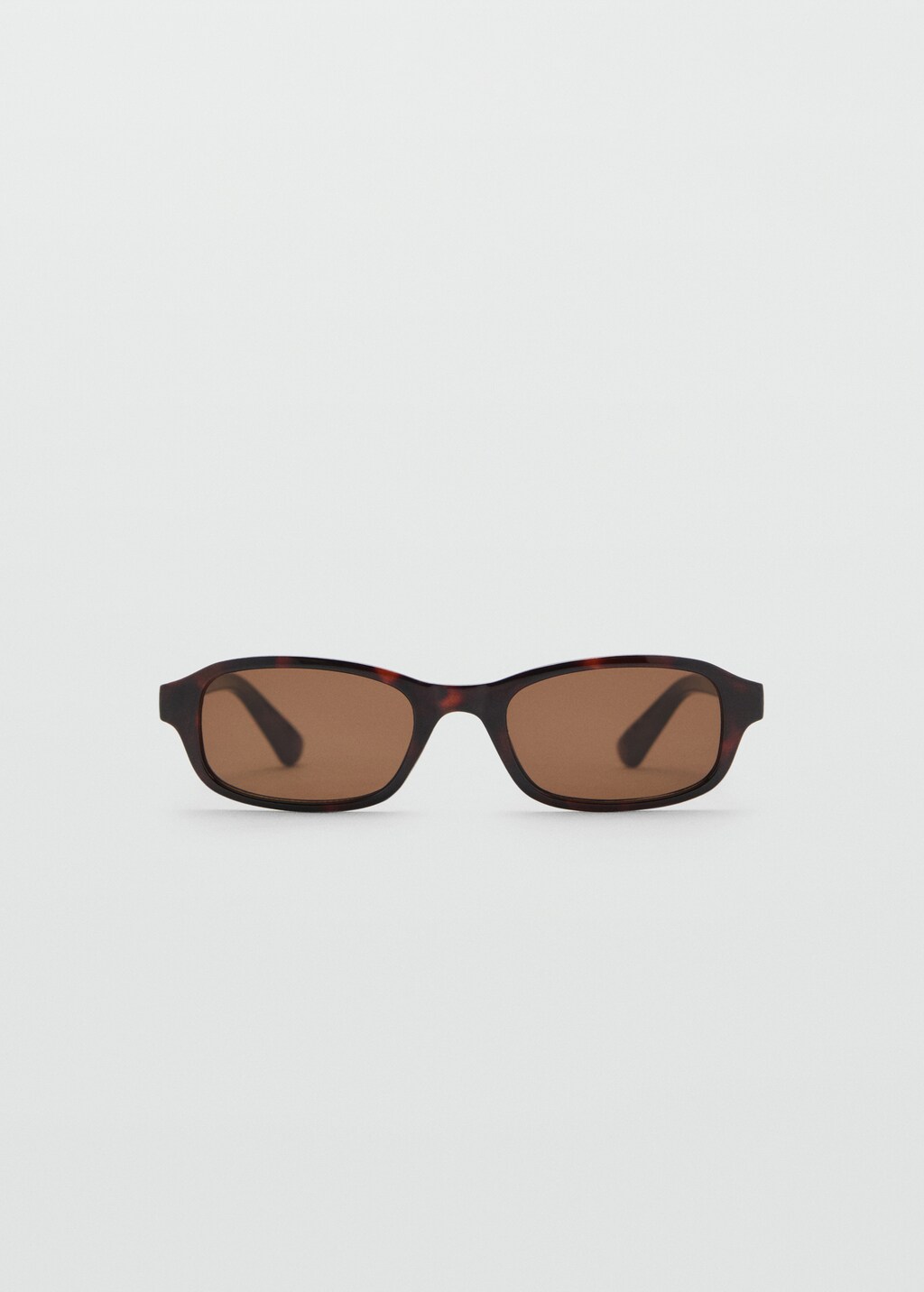 Rectangular-frame sunglasses - Chocolate