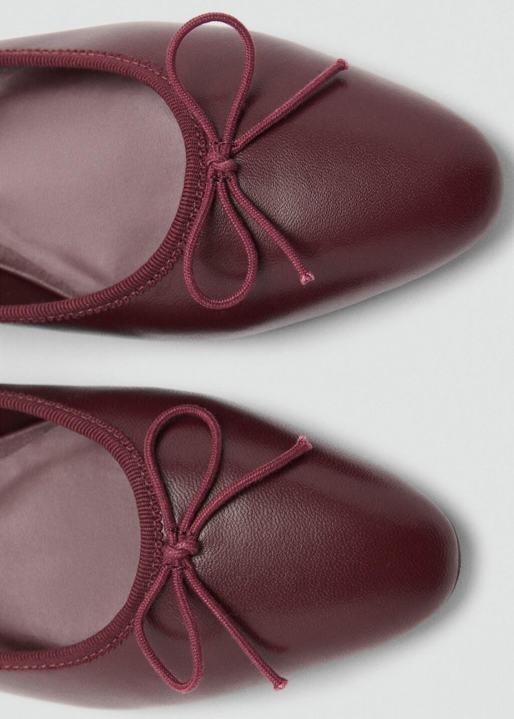 Leather ballet flats - Medium Brown