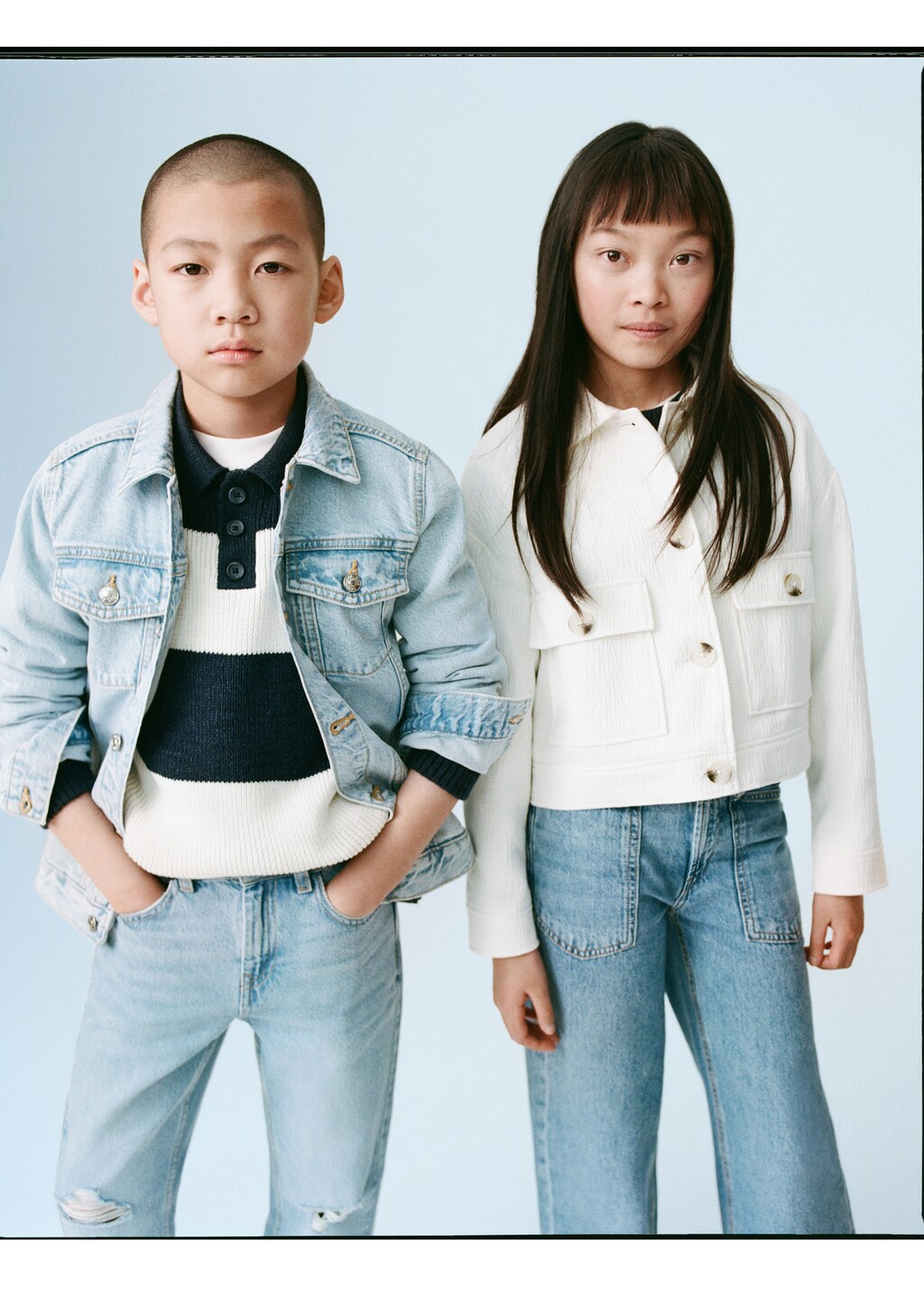 Pocket textured jacket - Ecru