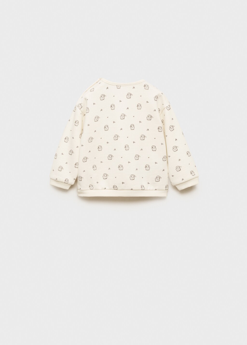 Printed cotton sweatshirt - Off White
