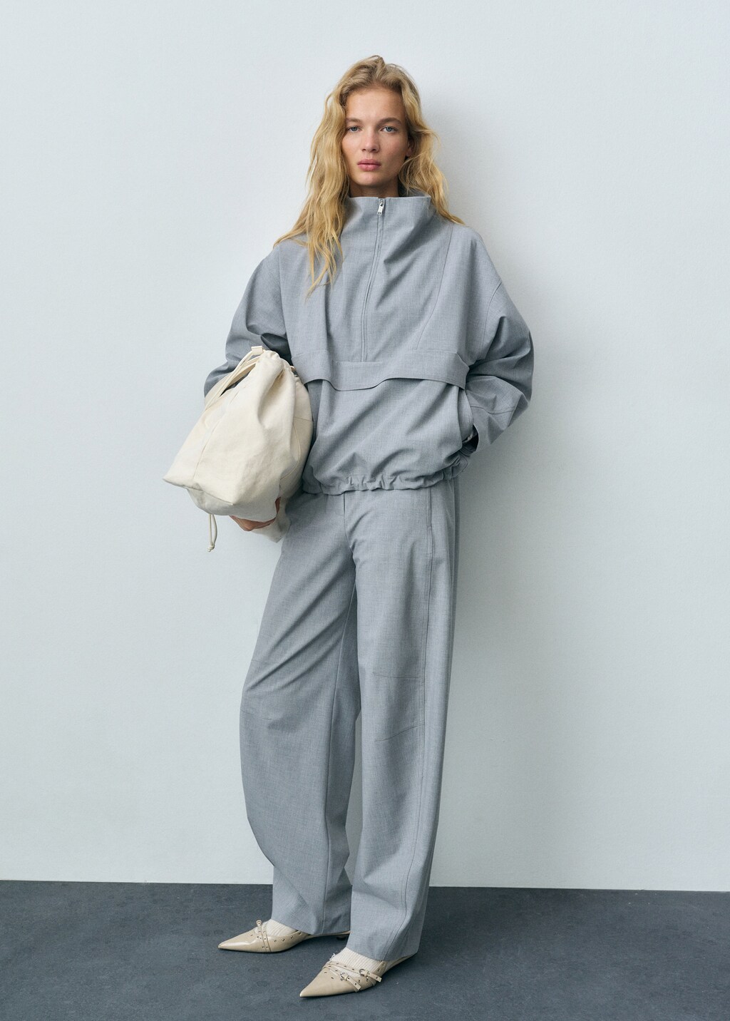 Drawstring jogger trousers - Grey