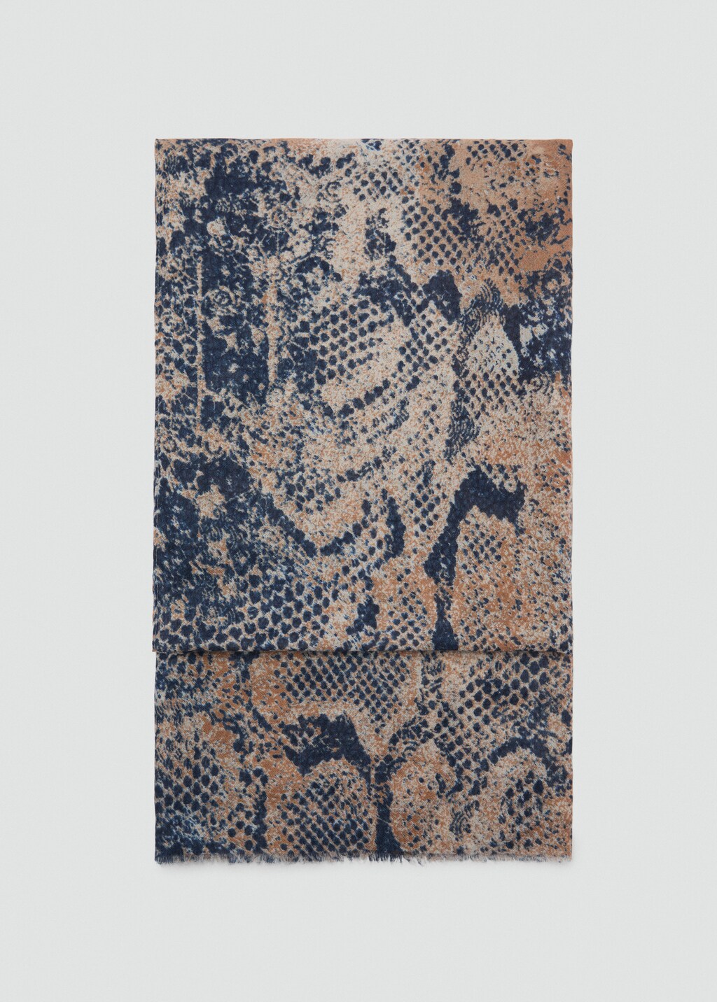 Animal-print scarf - Blue