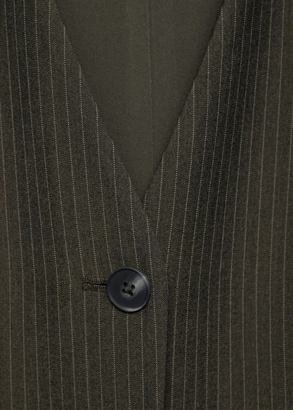 Pinstripe jumpsuit with belt - Billiard Green