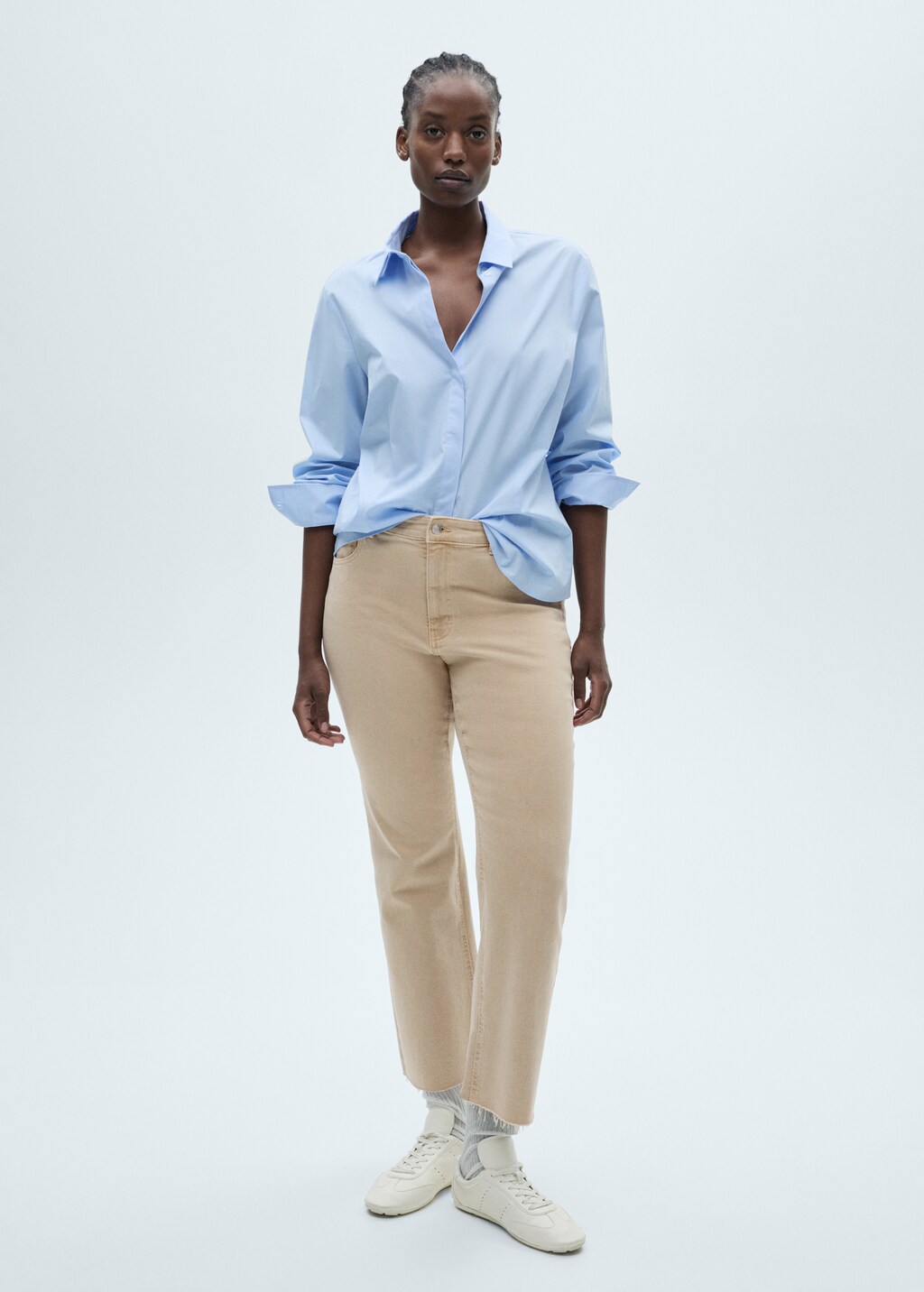 Sienna waxed flared cropped jeans - Black