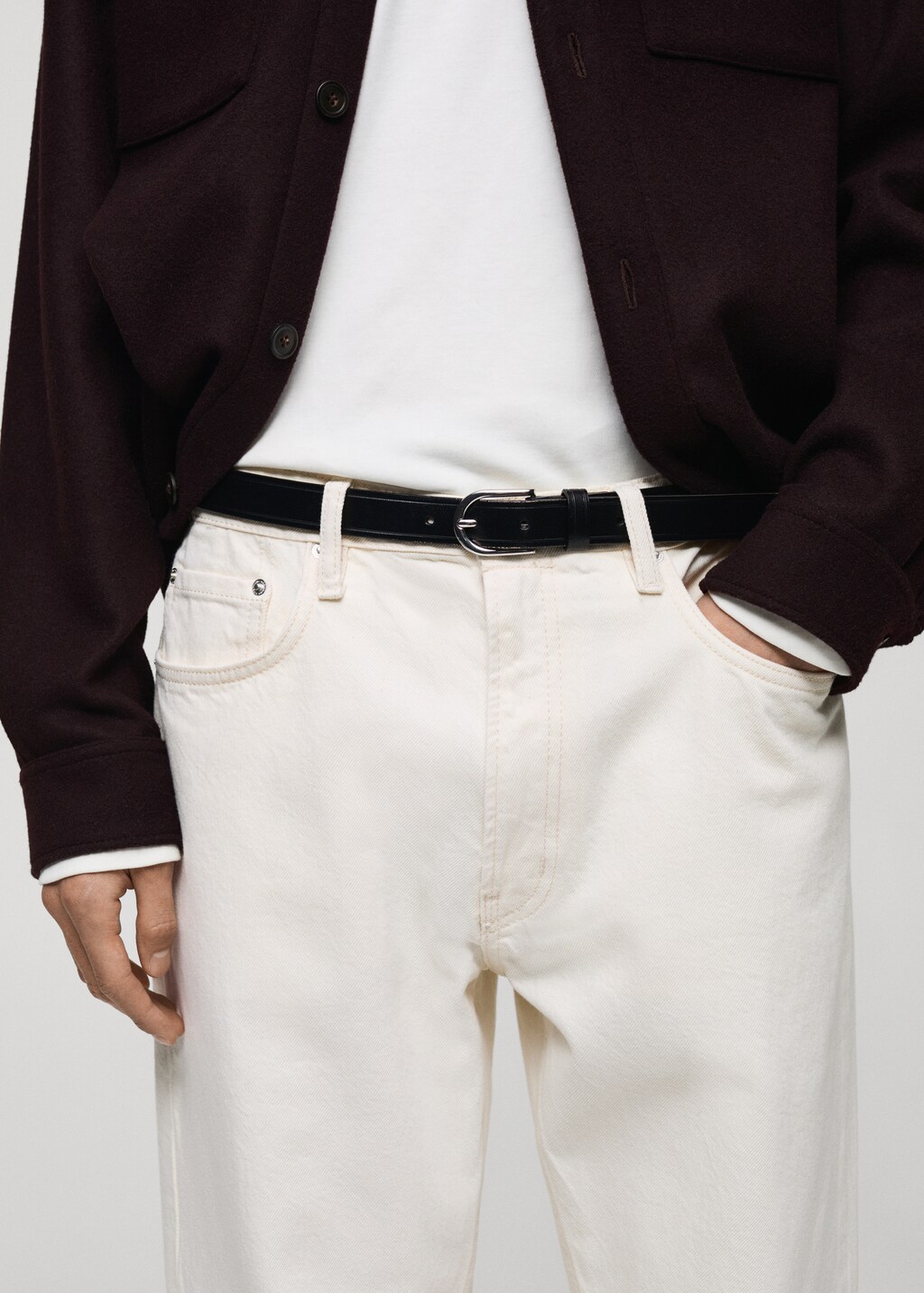 Moby straight-fit black jeans - Black denim