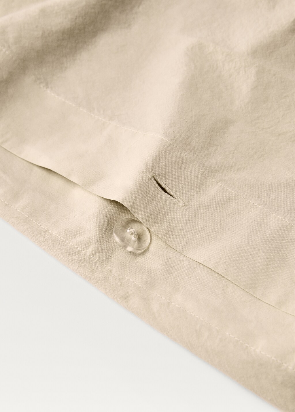 Cotton percale waffle duvet cover for 90 cm bed - Pink