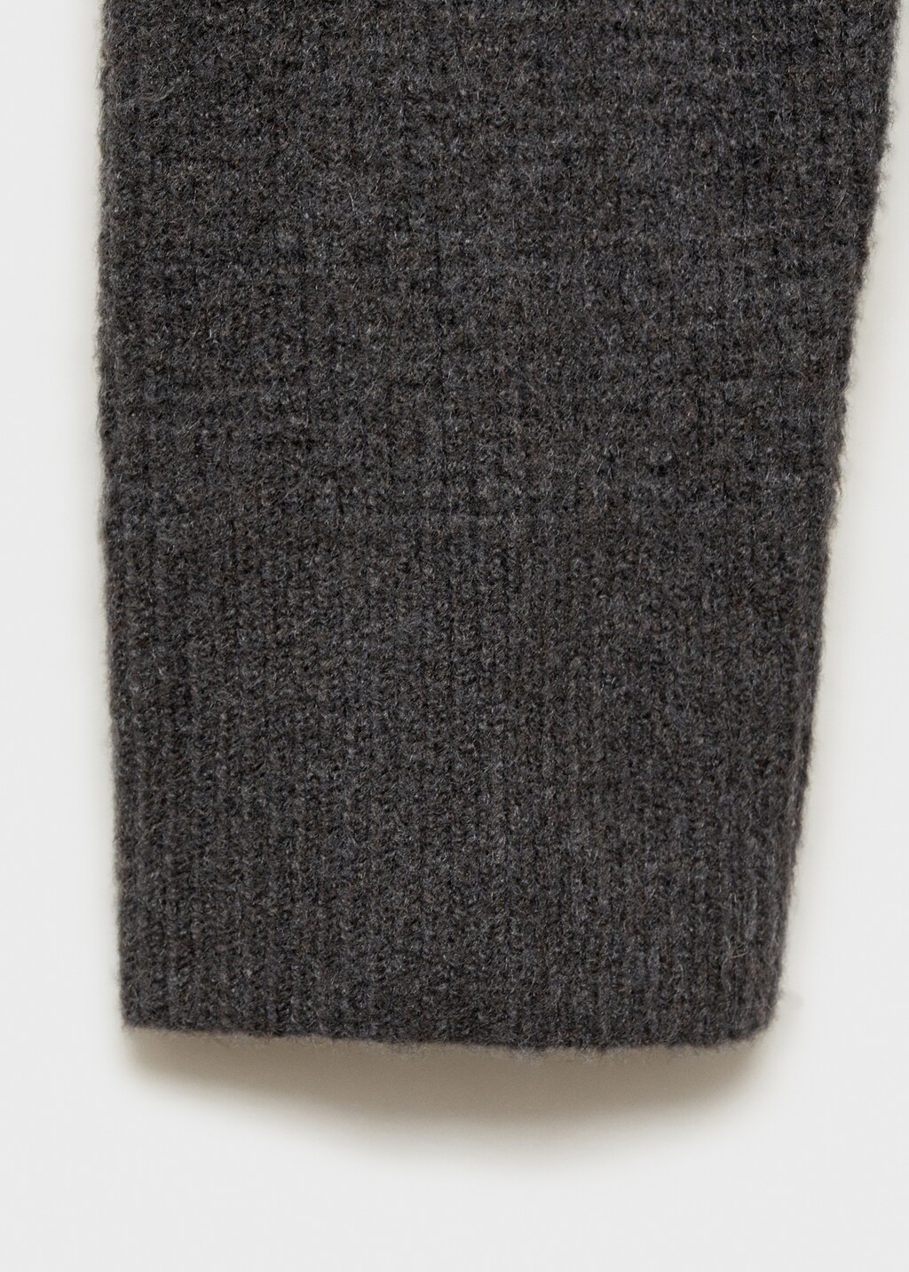 Knitted sweater with perkins neck - China Blue